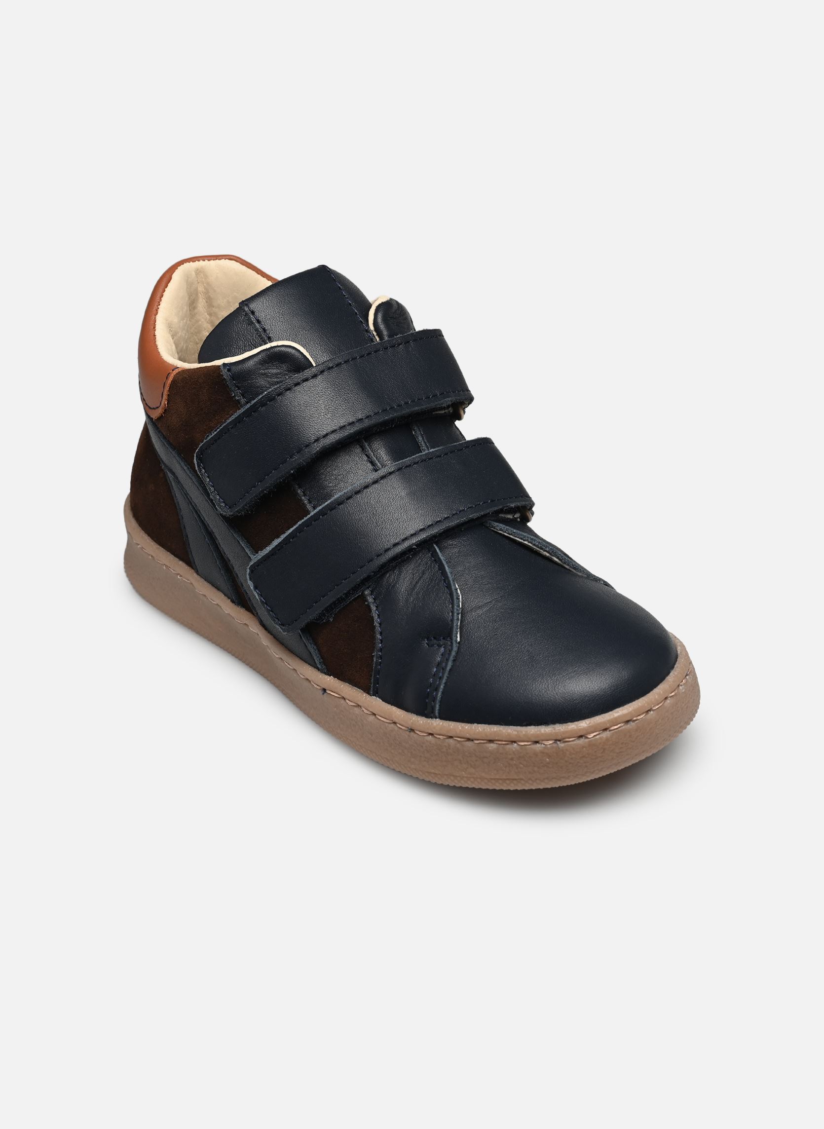 Baskets basses TIBOY LEATHER garçon bleu Rose et Martin Baskets basses TIBOY LEATHER garçon bleu Marine