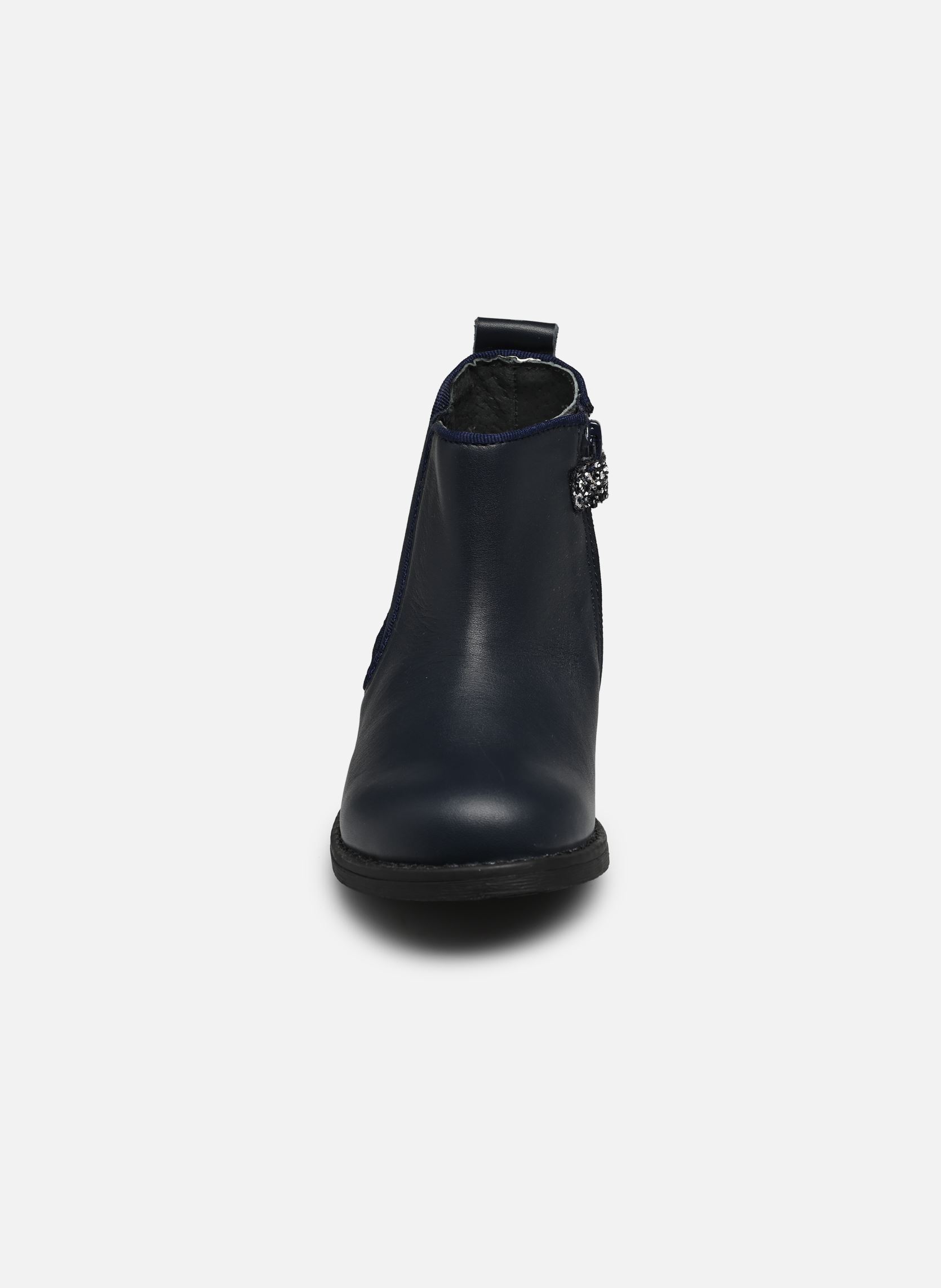 Enkellaarsjes TISTRAS LEATHER meisjes blauw Rose et Martin Enkellaarsjes TISTRAS LEATHER meisjes blauw MARINE