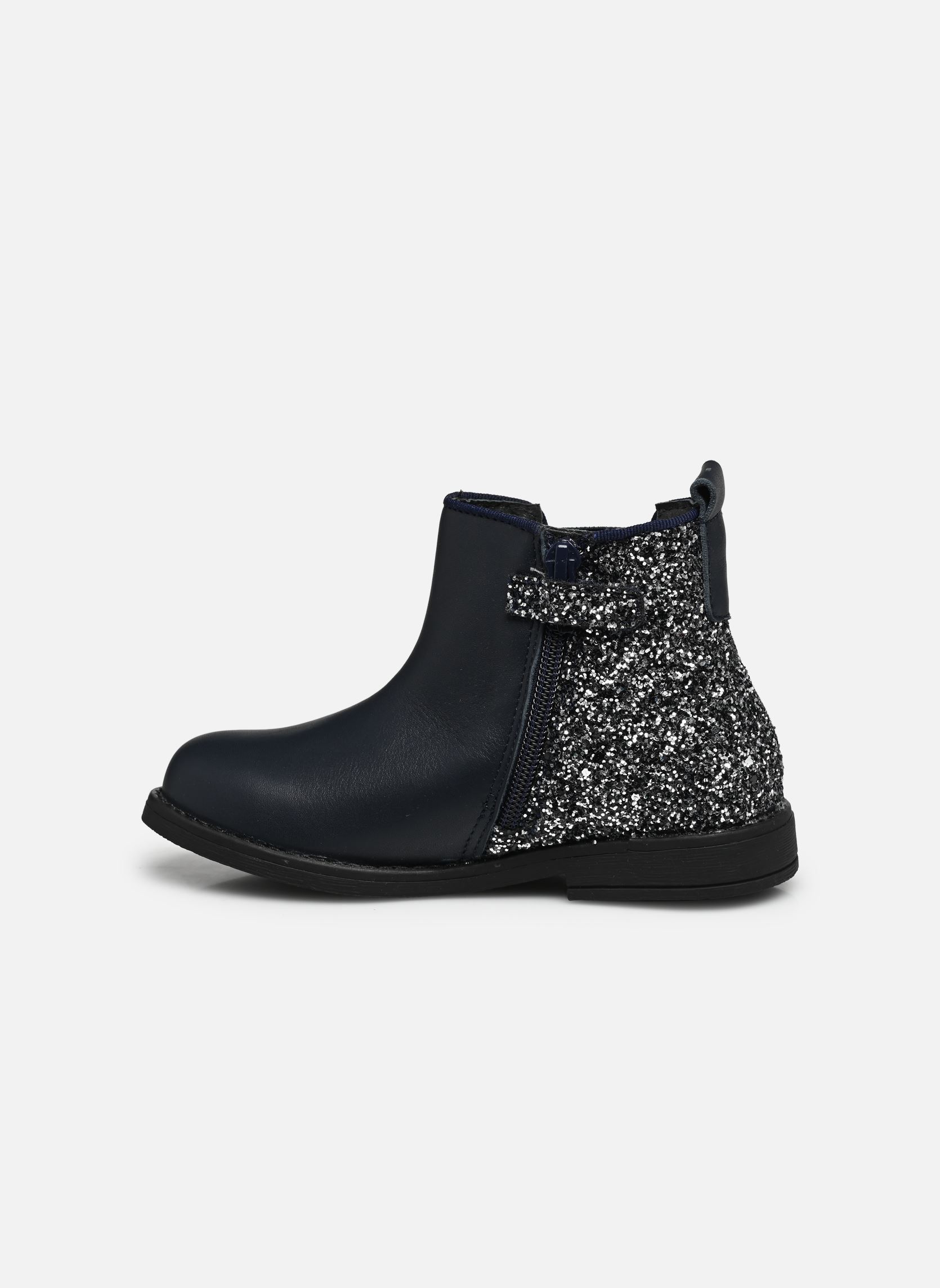 Enkellaarsjes TISTRAS LEATHER meisjes blauw Rose et Martin Enkellaarsjes TISTRAS LEATHER meisjes blauw MARINE