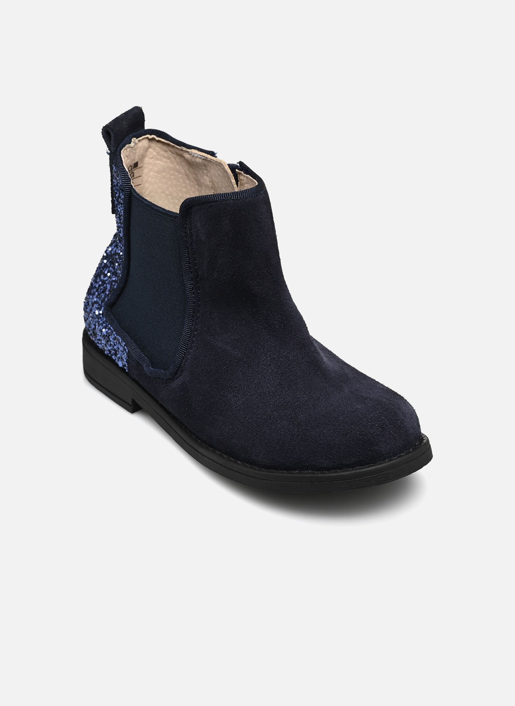 Botines TISTRAS LEATHER niña azul Rose et Martin Botines TISTRAS LEATHER niña azul Cuir Bleu Marine