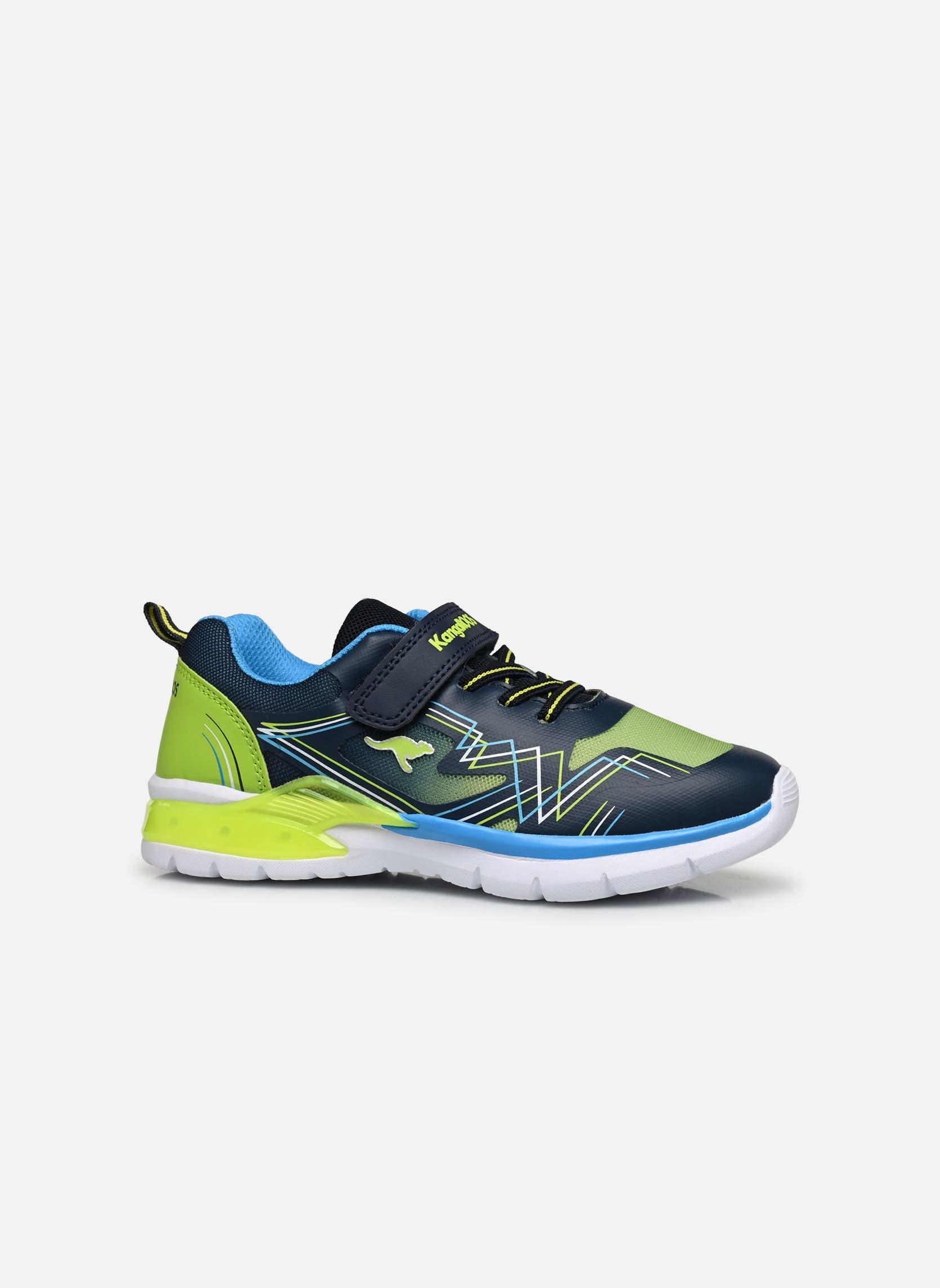 Sneaker K-SL Flasher EV LIGHT - WATER RESISTANT jungen blau Kangaroos Sneaker K-SL Flasher EV LIGHT - WATER RESISTANT jungen blau DK NAVY/LIME