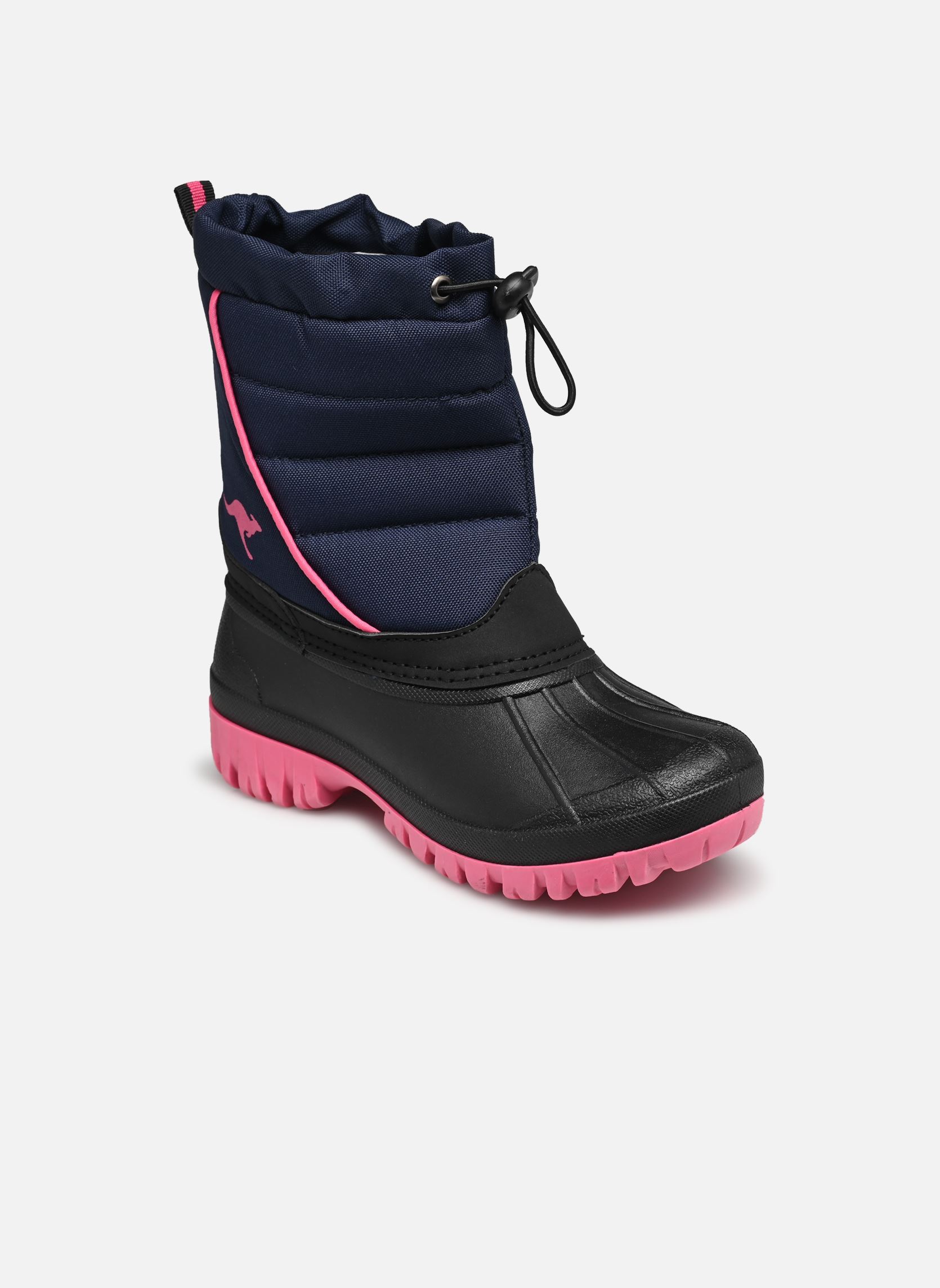 Schneestiefel K-Ben WATER RESISTANT mädchen blau Kangaroos Schneestiefel K-Ben WATER RESISTANT mädchen blau DK NAVY/DAISY PINK