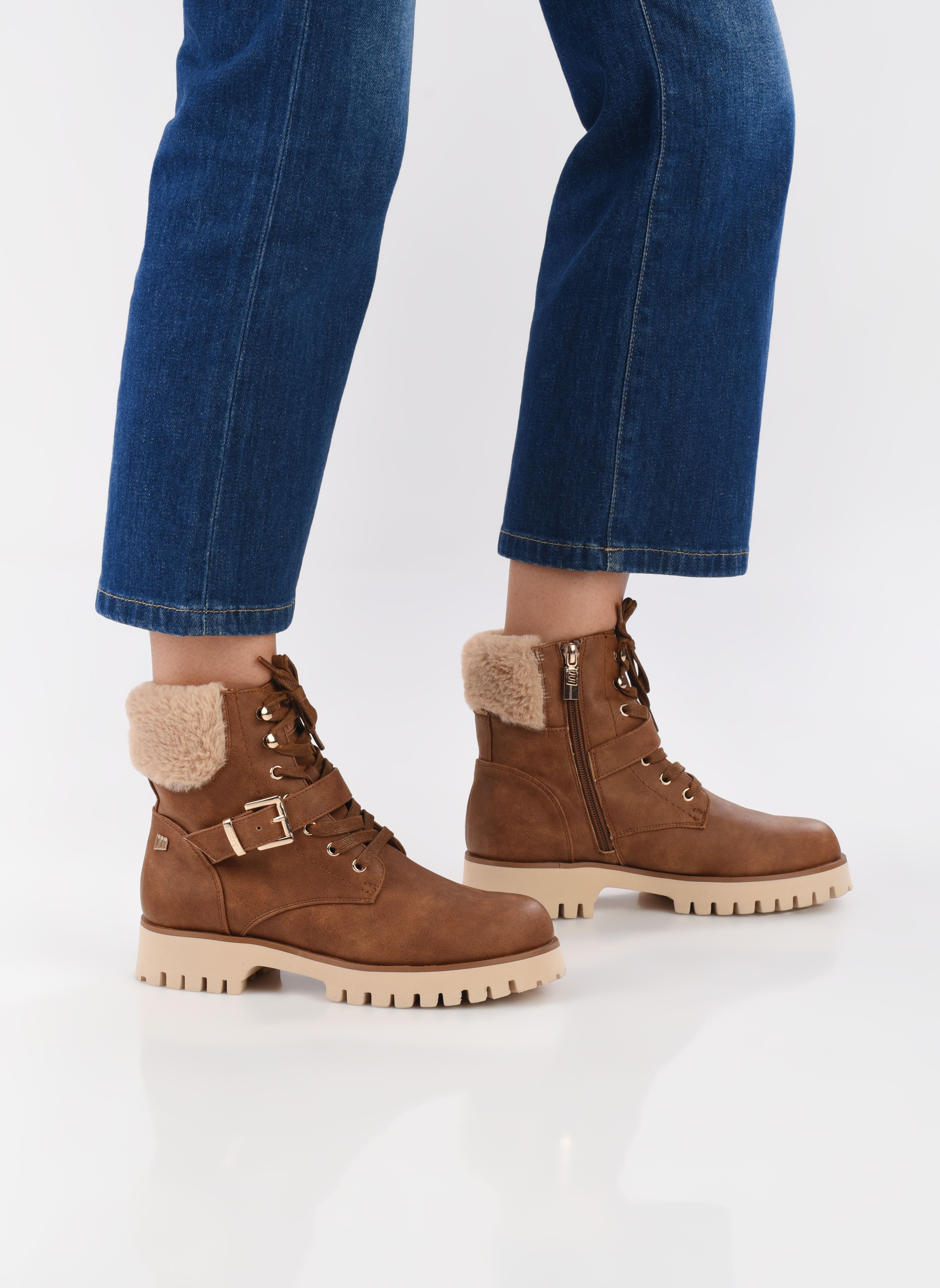 Botines con cordones LENOX 53236 mujer marrón MTNG Botines con cordones LENOX 53236 mujer marrón NEW AGATE CUERO