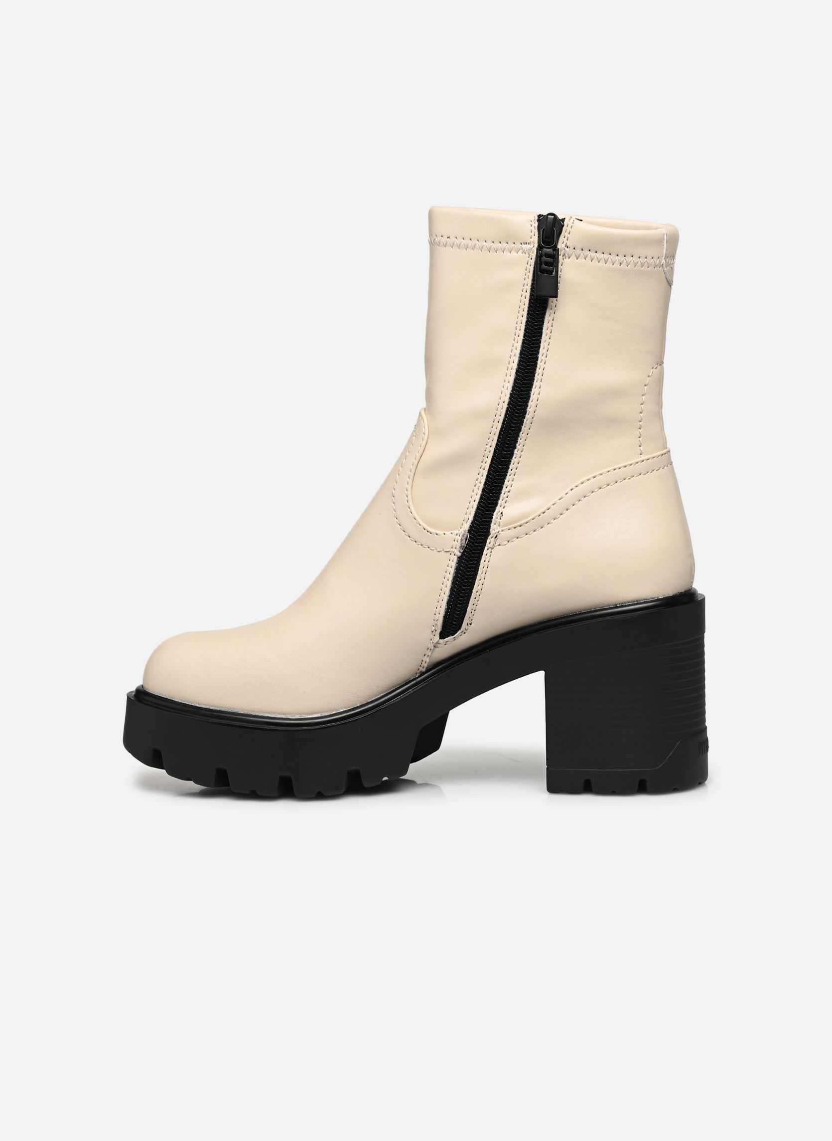 Bottines et boots EMELINE 52889 femme blanc MTNG Bottines et boots EMELINE 52889 femme blanc STRETXO CREMA