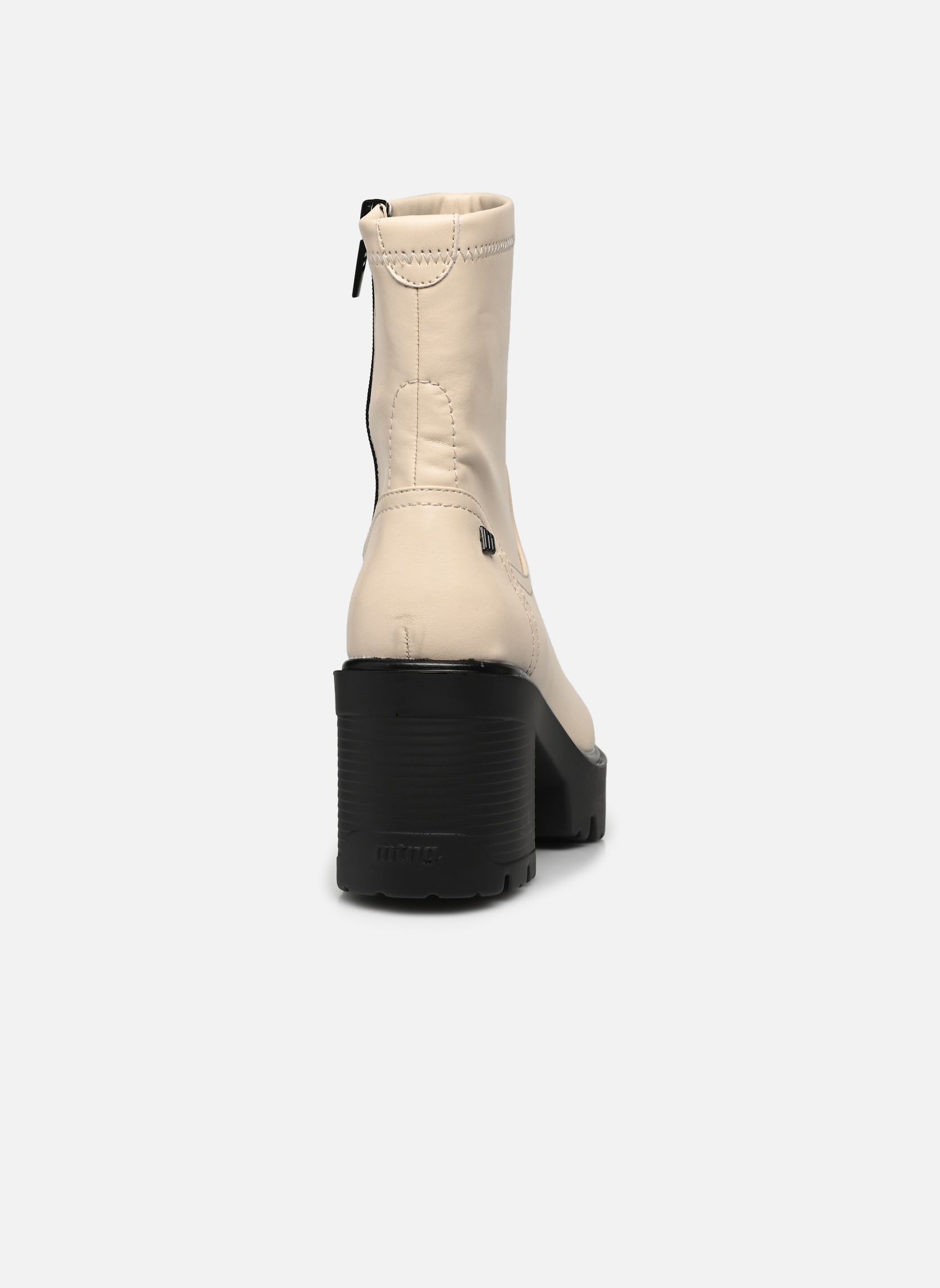 Bottines et boots EMELINE 52889 femme blanc MTNG Bottines et boots EMELINE 52889 femme blanc STRETXO CREMA