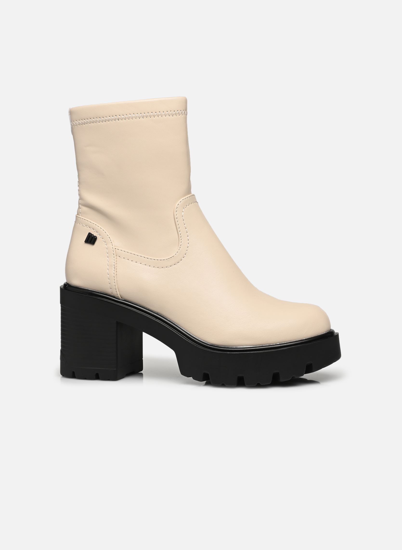 Bottines et boots EMELINE 52889 femme blanc MTNG Bottines et boots EMELINE 52889 femme blanc STRETXO CREMA