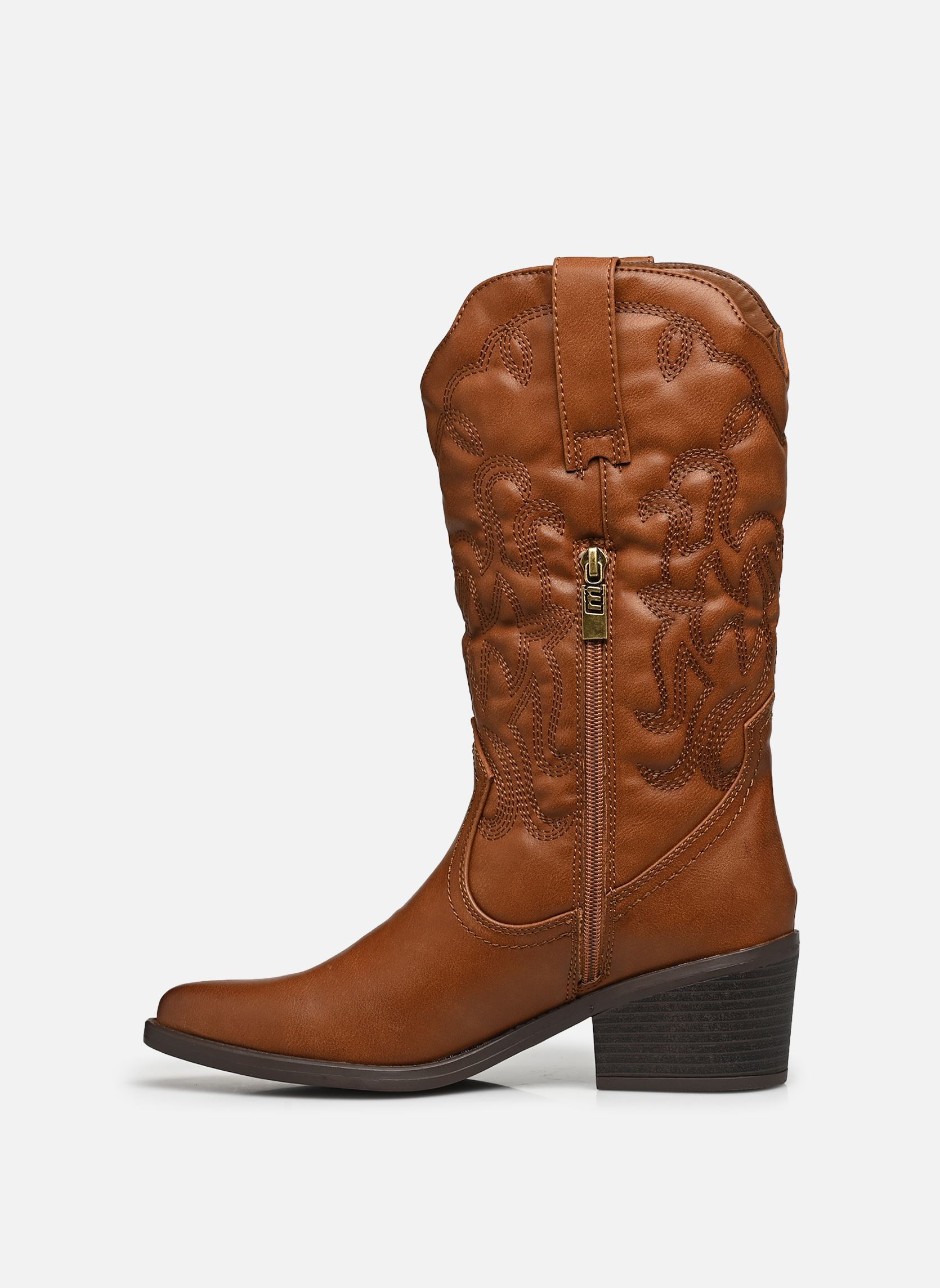 Botines tipo vaquero TANUBIS 51964 mujer marrón MTNG Botines tipo vaquero TANUBIS 51964 mujer marrón OREGON CUERO