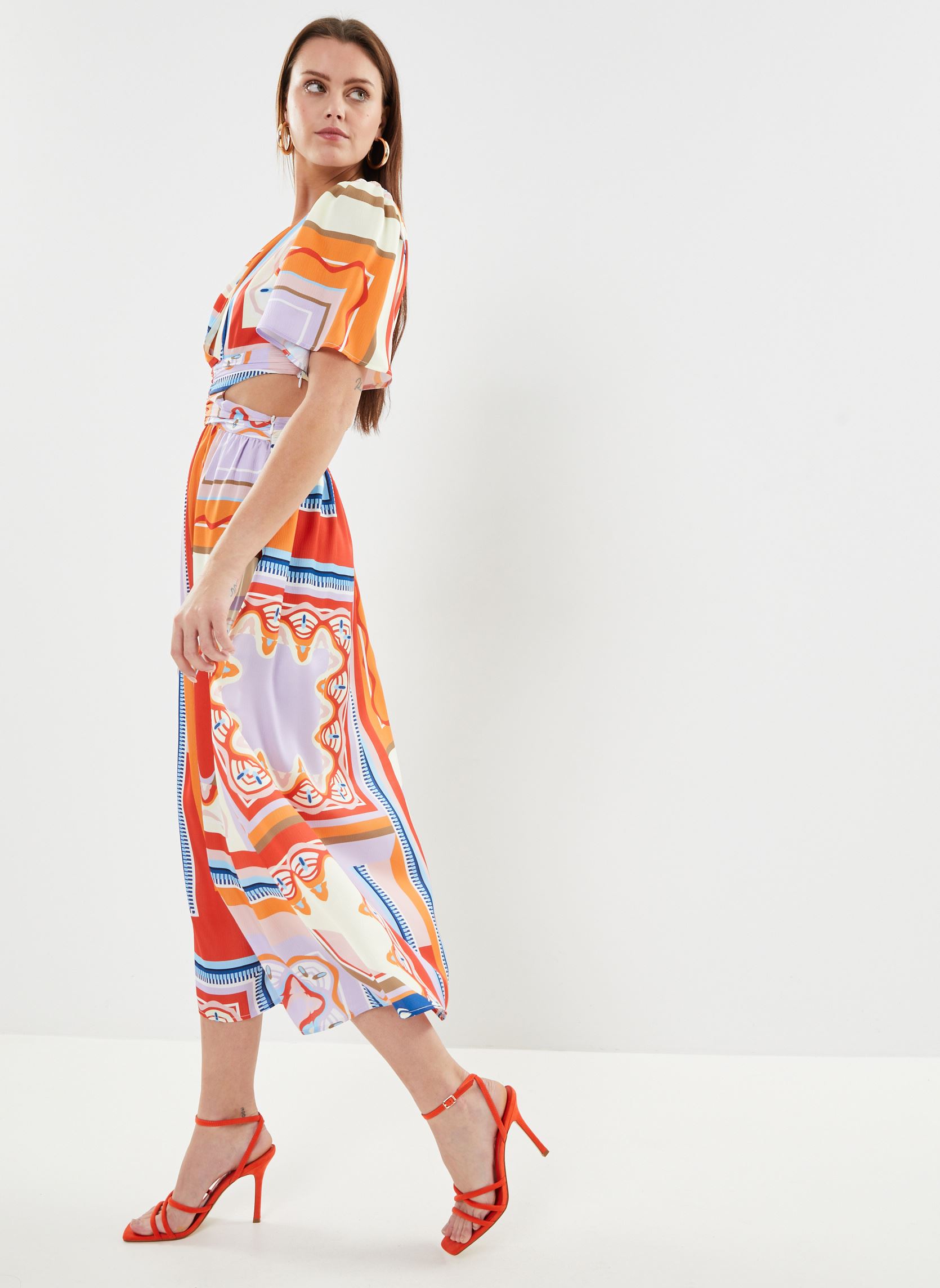 Jurken Cool dames oranje Suncoo Jurken Cool dames oranje Geranium