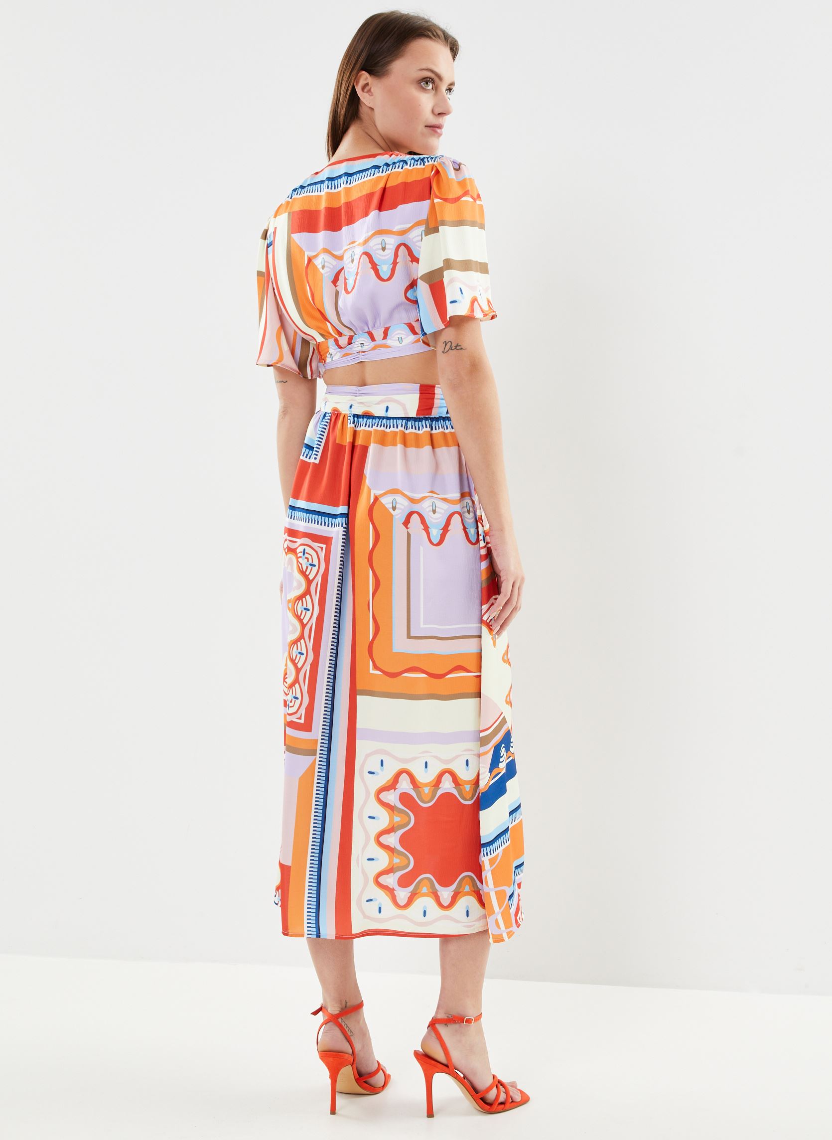 Jurken Cool dames oranje Suncoo Jurken Cool dames oranje Geranium