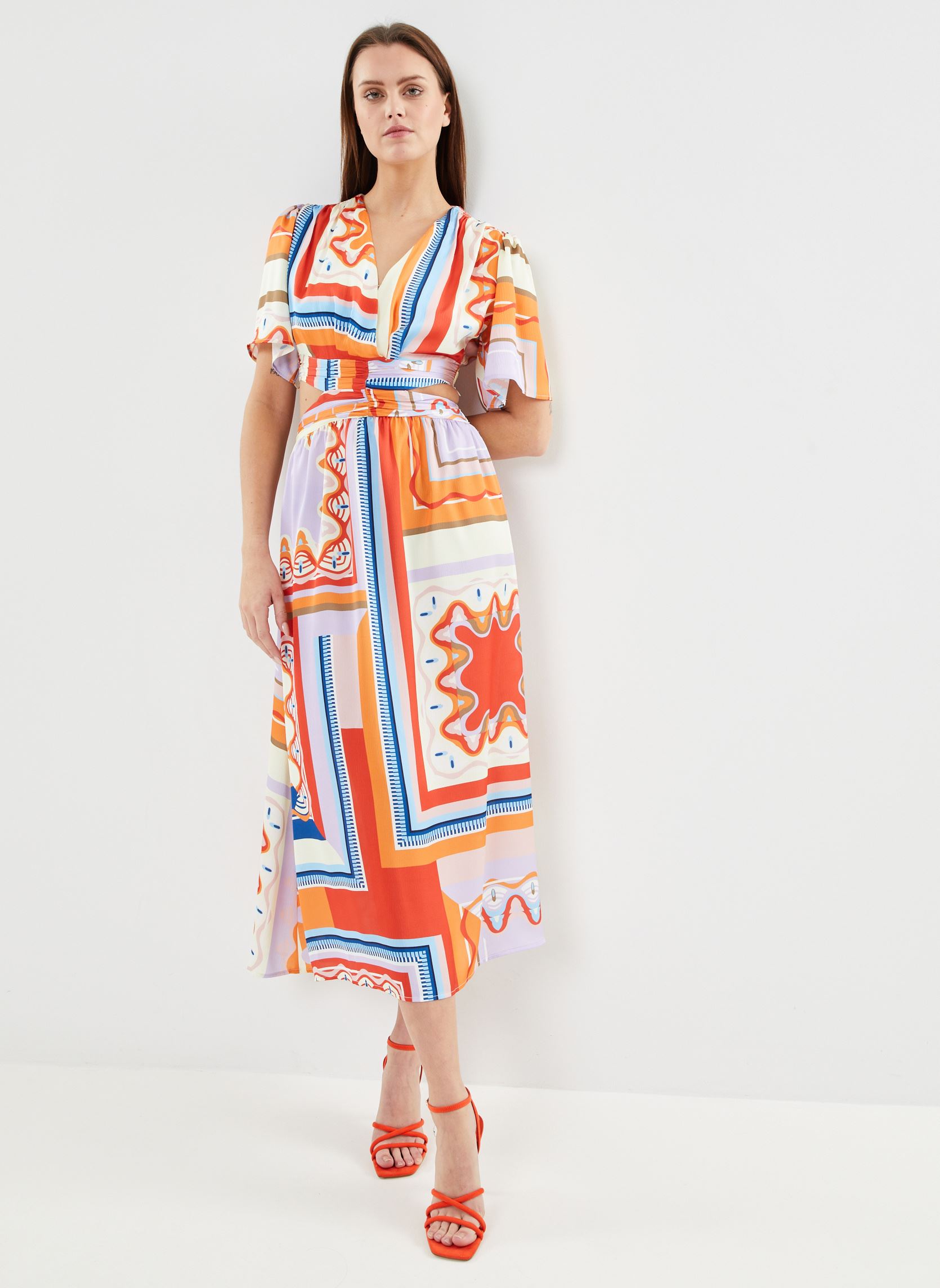 Jurken Cool dames oranje Suncoo Jurken Cool dames oranje Geranium