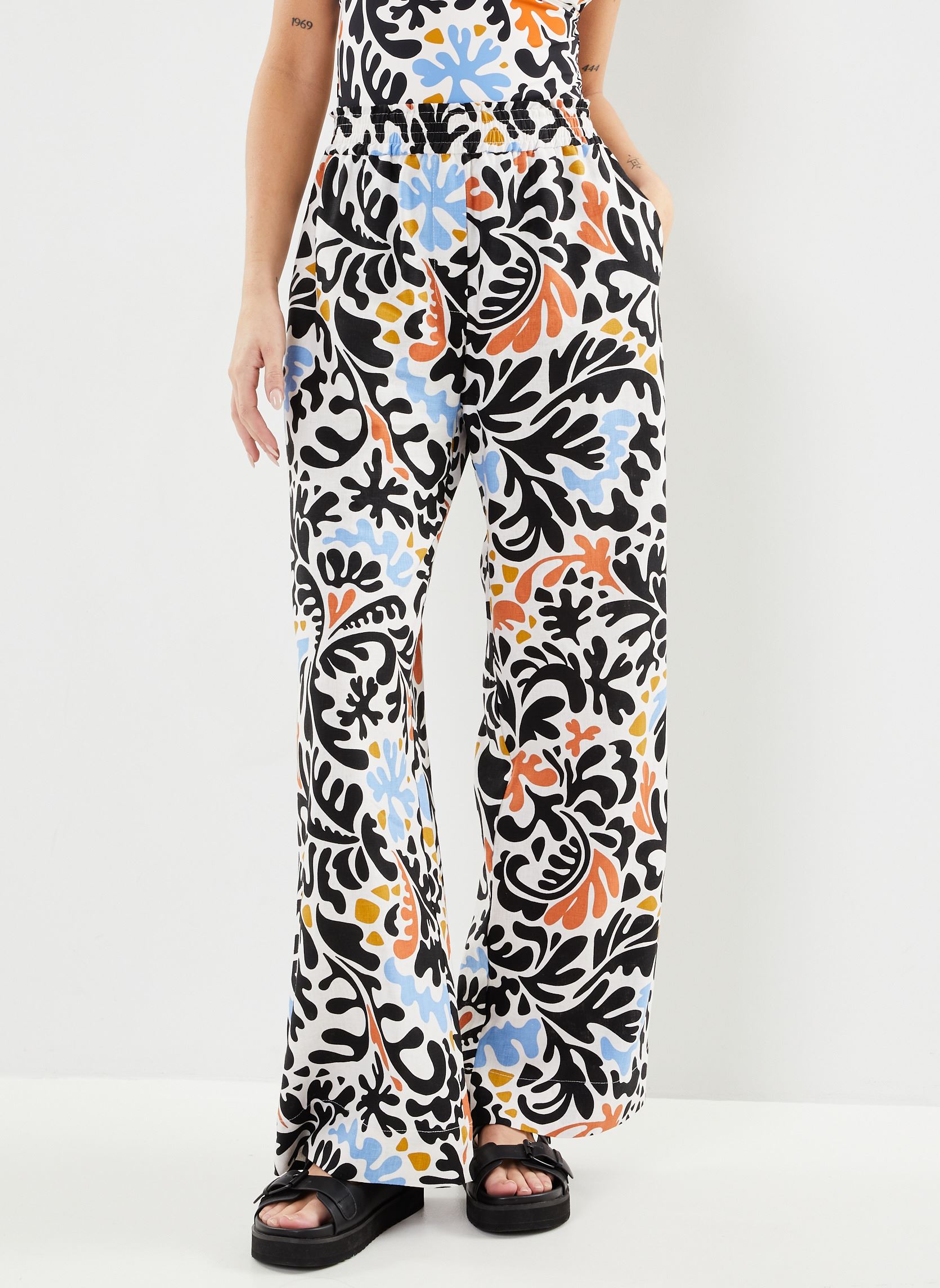 Pantalons larges Jahel femme blanc Suncoo Pantalons larges Jahel femme blanc Crème