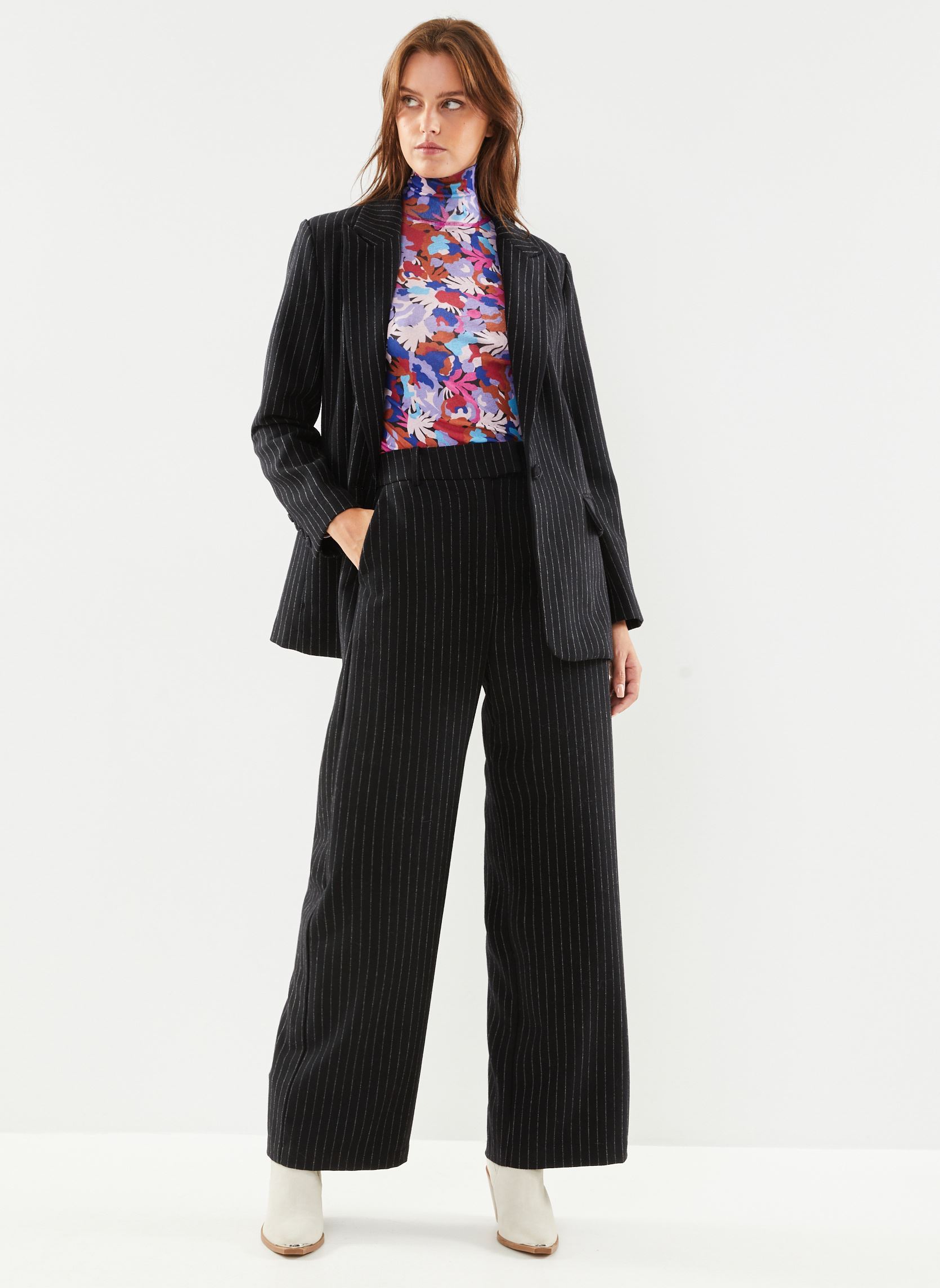 Wijde broeken Jungle dames zwart Suncoo Wijde broeken Jungle dames zwart Noir