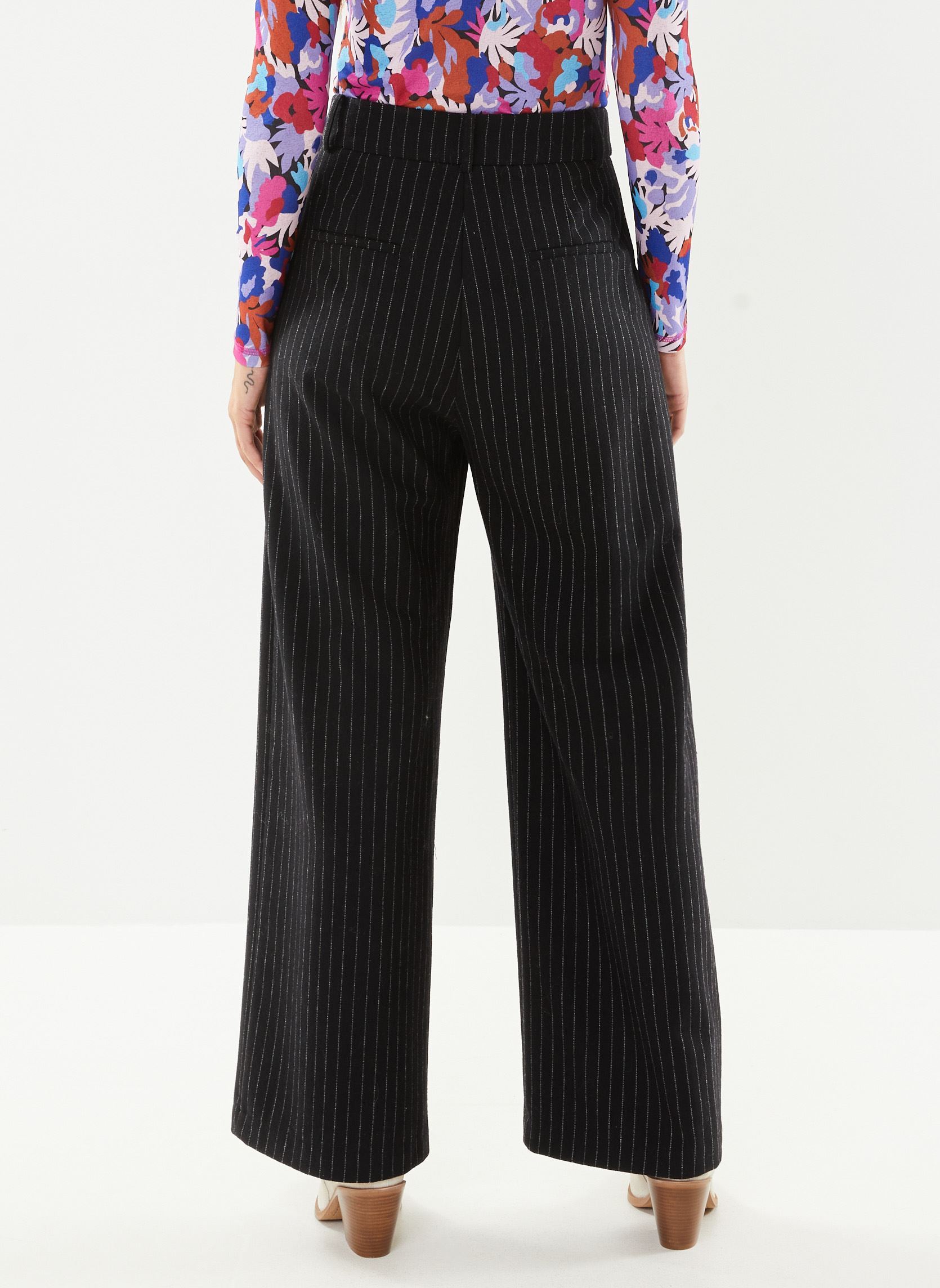 Wijde broeken Jungle dames zwart Suncoo Wijde broeken Jungle dames zwart Noir