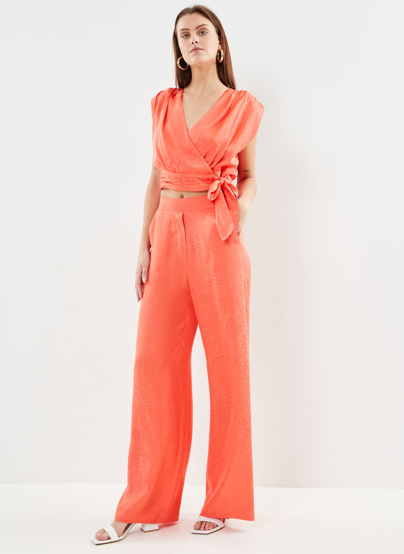 Pantaloni larghi Jungle donna arancione Suncoo Pantaloni larghi Jungle donna arancione Orange