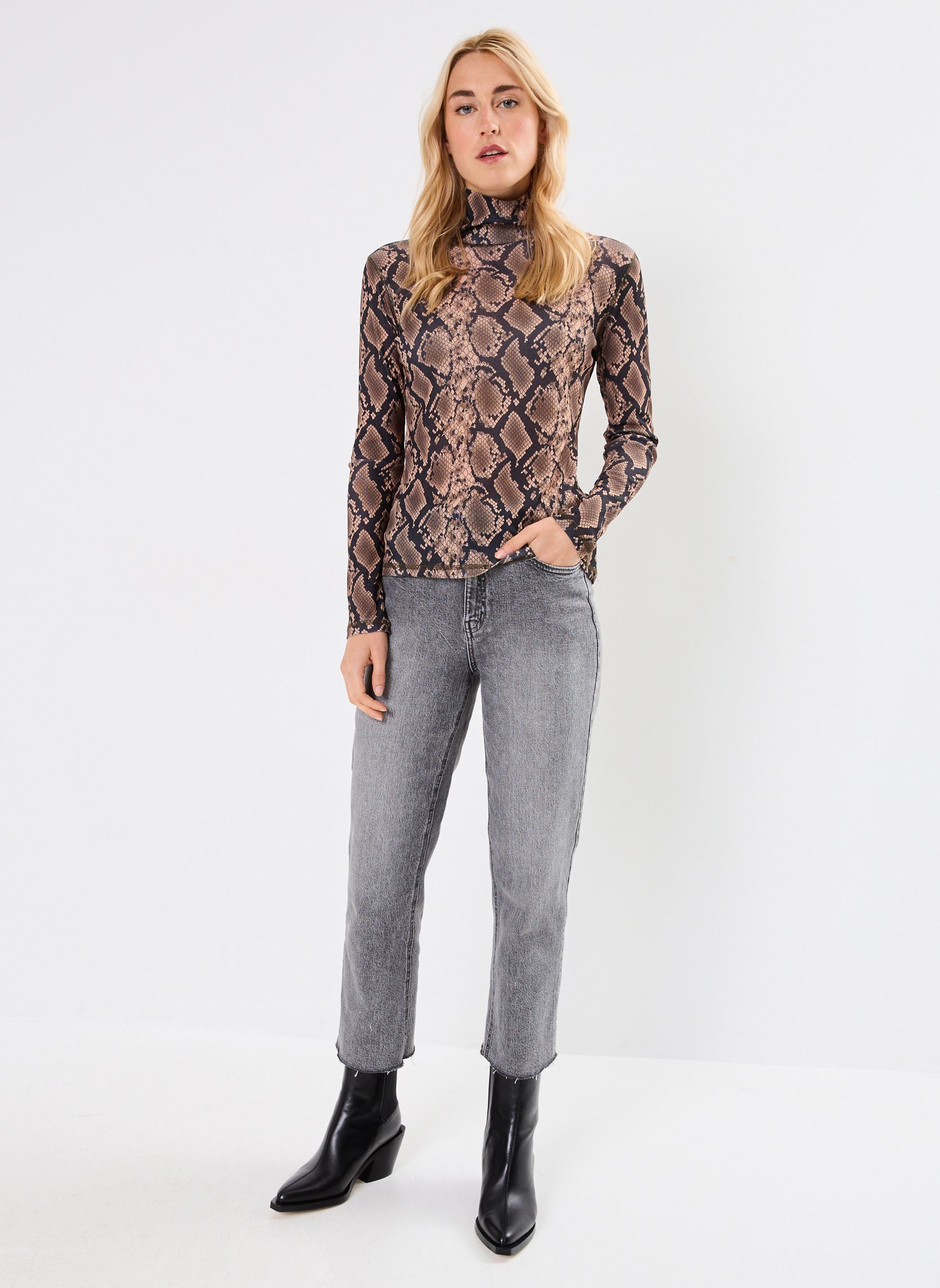 Blouses manches longues Manech femme beige Suncoo Blouses manches longues Manech femme beige Taupe