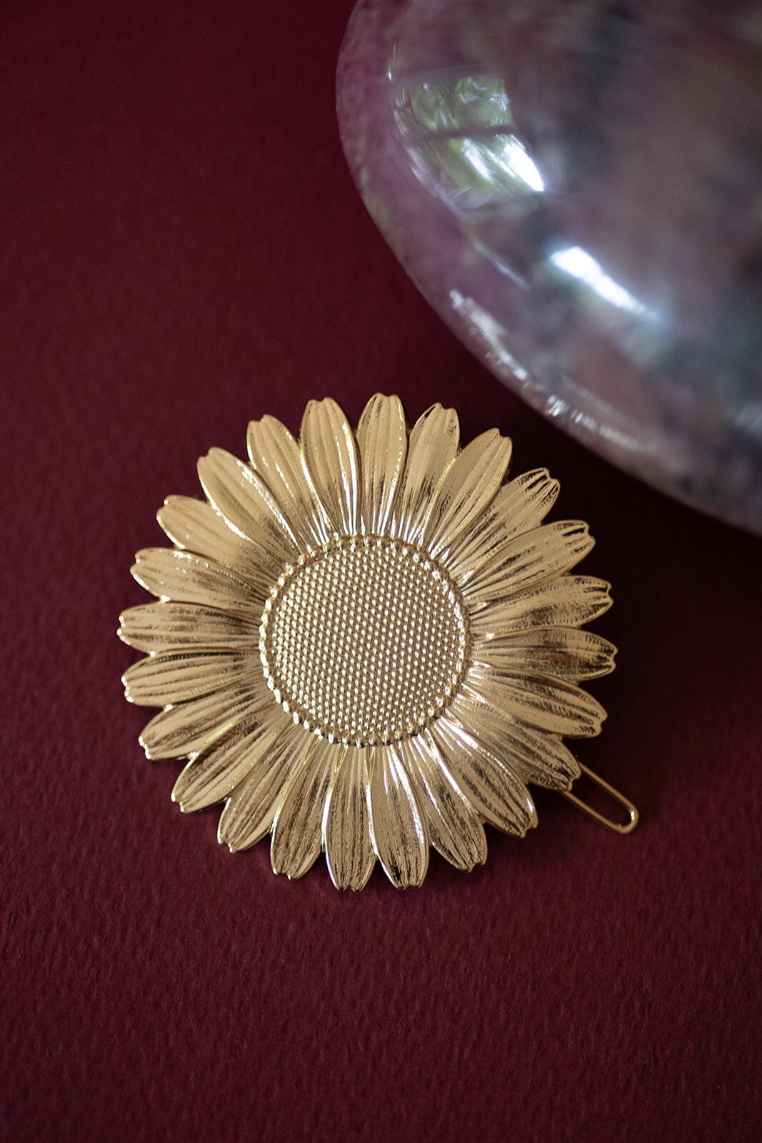 Deux Broches Vintage FX Motif Fleurs Doré - Très Bon état, Métal, Occasion Porté