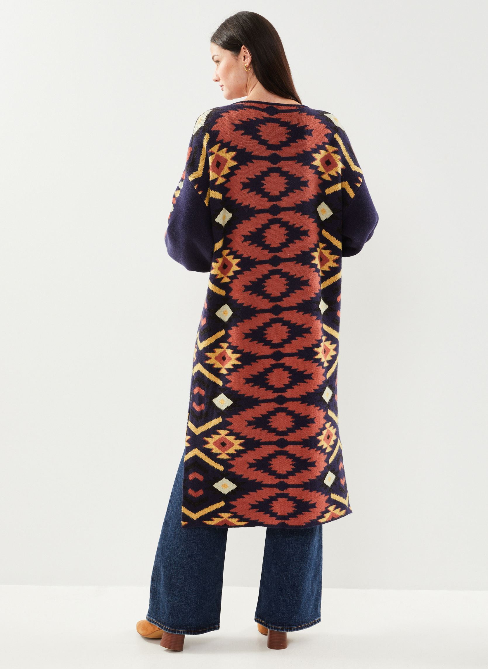 Gilet Fin Bleu Femme Betty Barclay - Taille 42 (XL) - Occasion Très Bon état - Style Capuche Rock