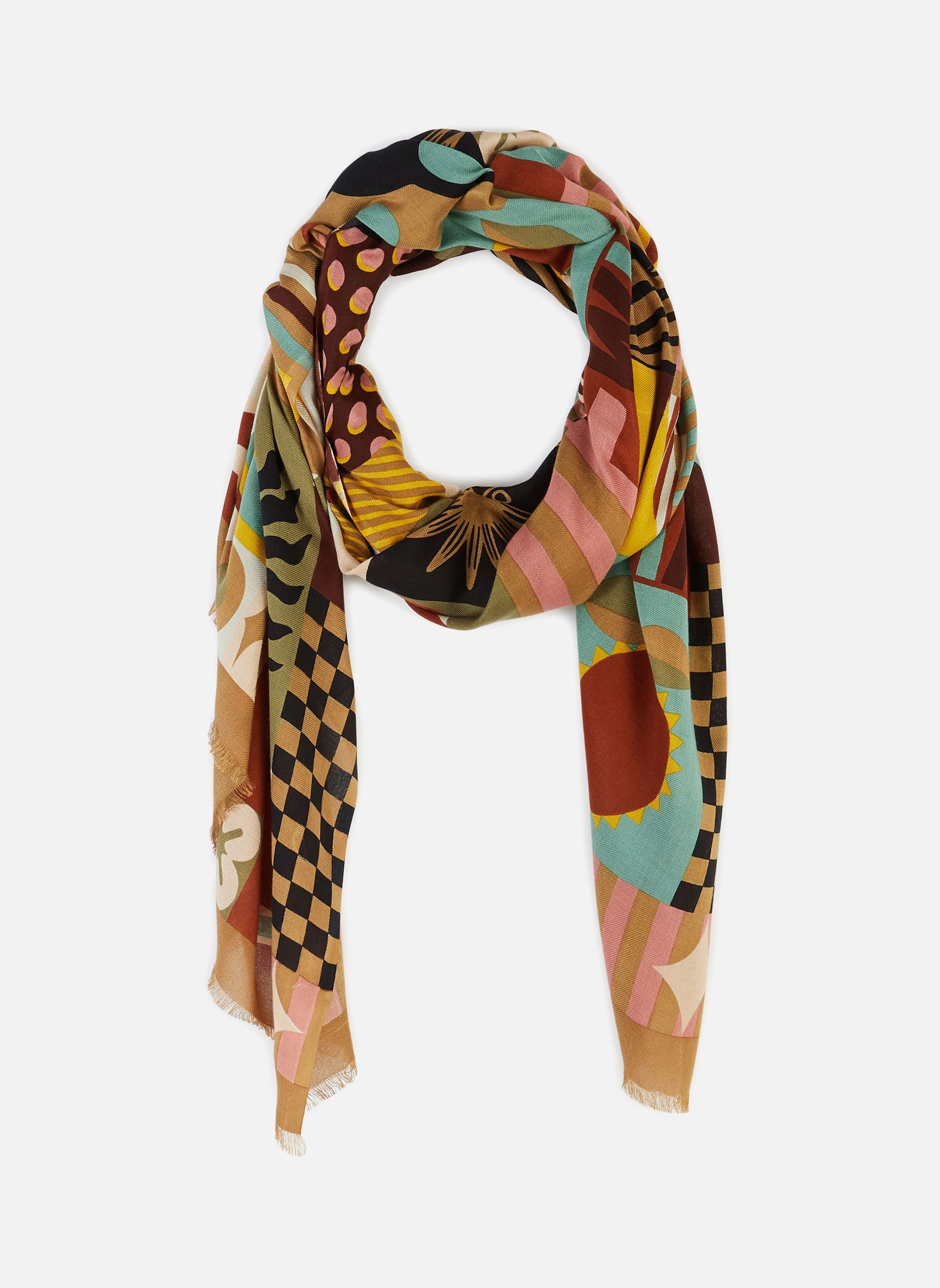 Foulards Scritch femme vert Wild Foulards Scritch femme vert Kaki