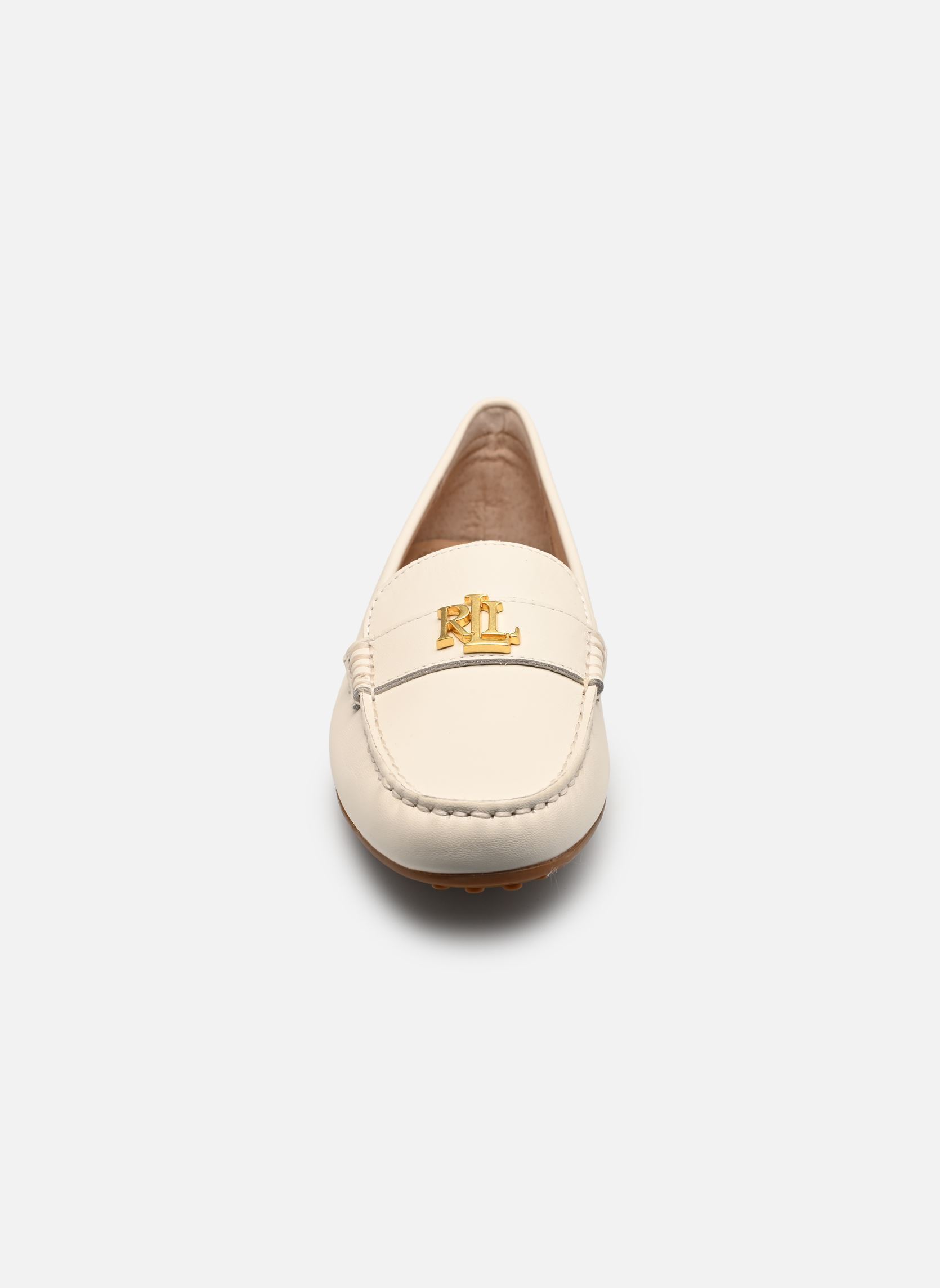 Loafer BARNSBURY-FLATS-DRIVER damen weiß Lauren Ralph Lauren Loafer BARNSBURY-FLATS-DRIVER damen weiß SOFT WHITE WITH GOLD HRDW