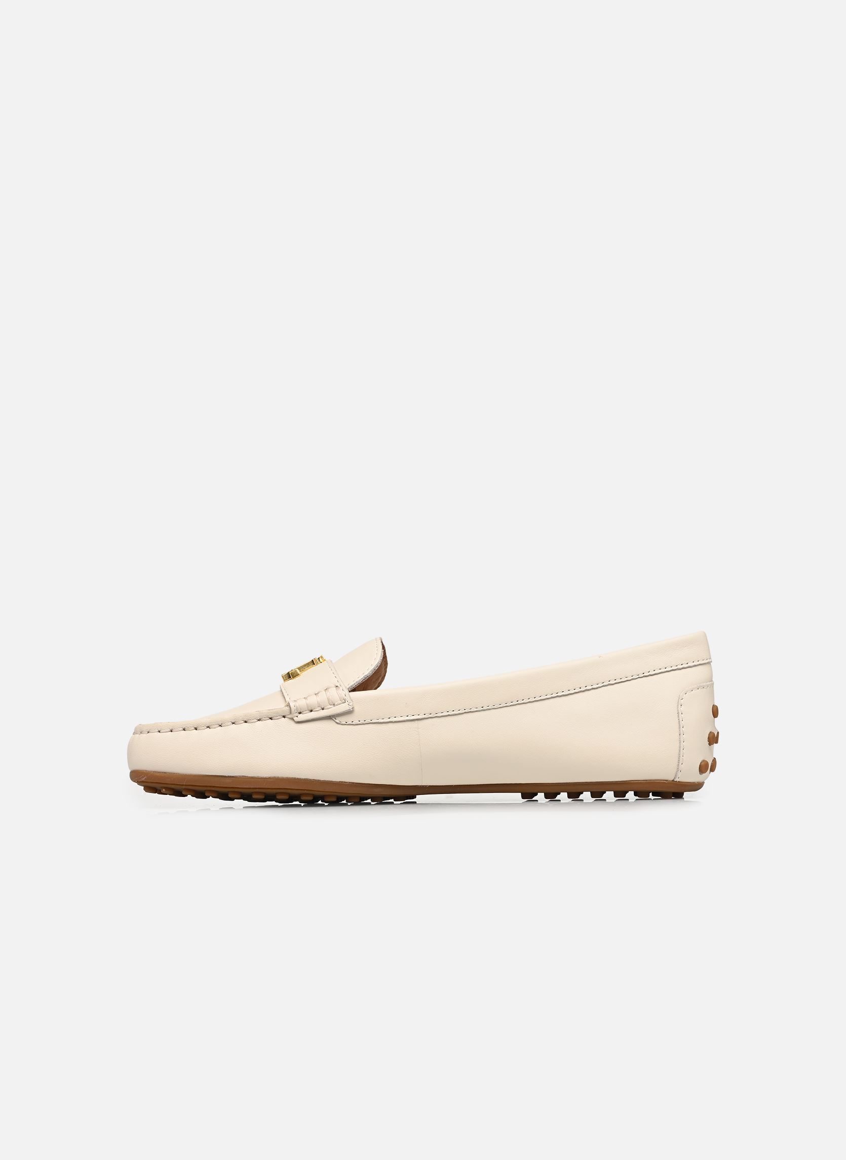 Loafer BARNSBURY-FLATS-DRIVER damen weiß Lauren Ralph Lauren Loafer BARNSBURY-FLATS-DRIVER damen weiß SOFT WHITE WITH GOLD HRDW