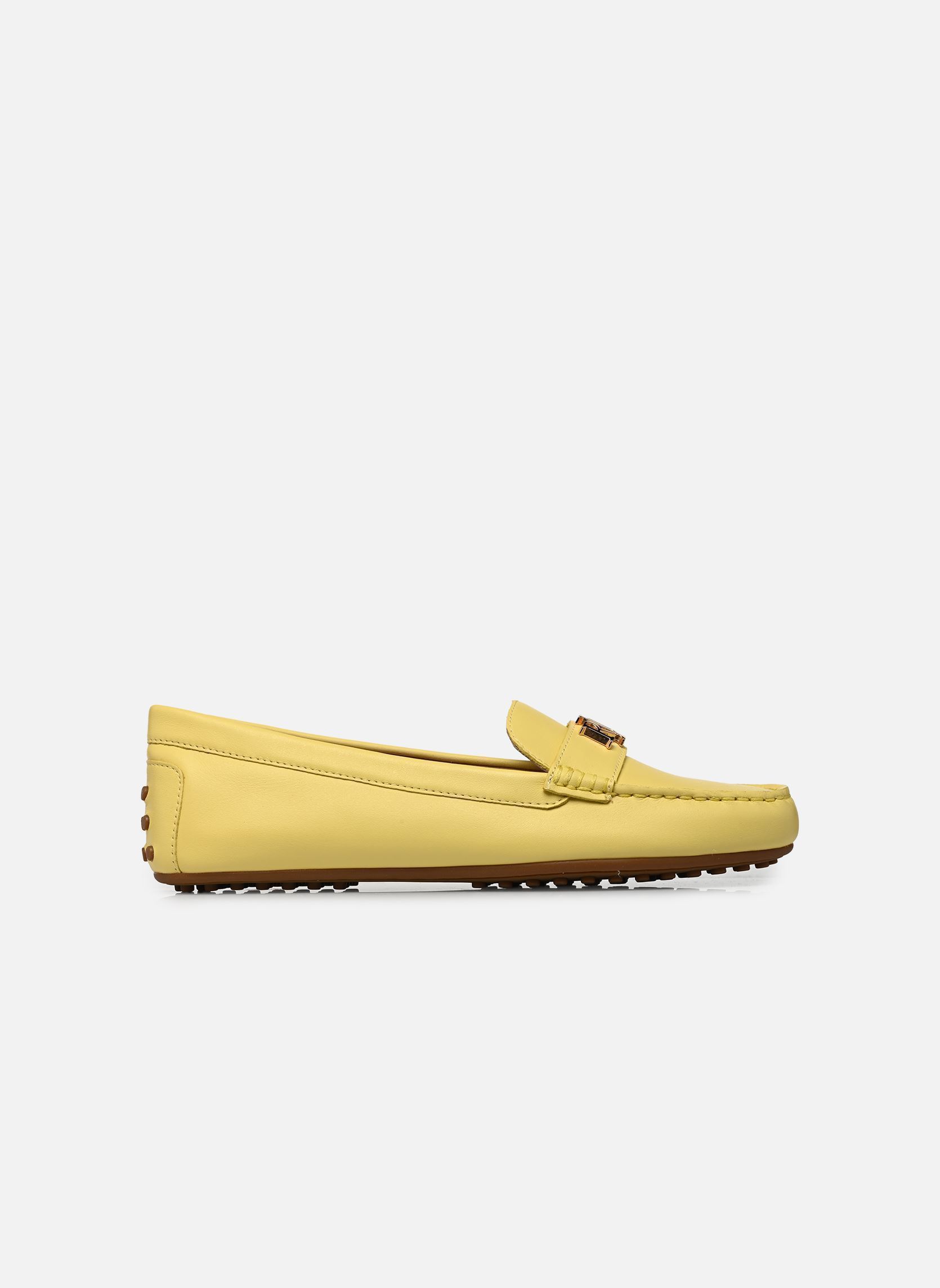 Mocassins BARNSBURY-FLATS-DRIVER femme jaune Lauren Ralph Lauren Mocassins BARNSBURY-FLATS-DRIVER femme jaune LEMON SORBET