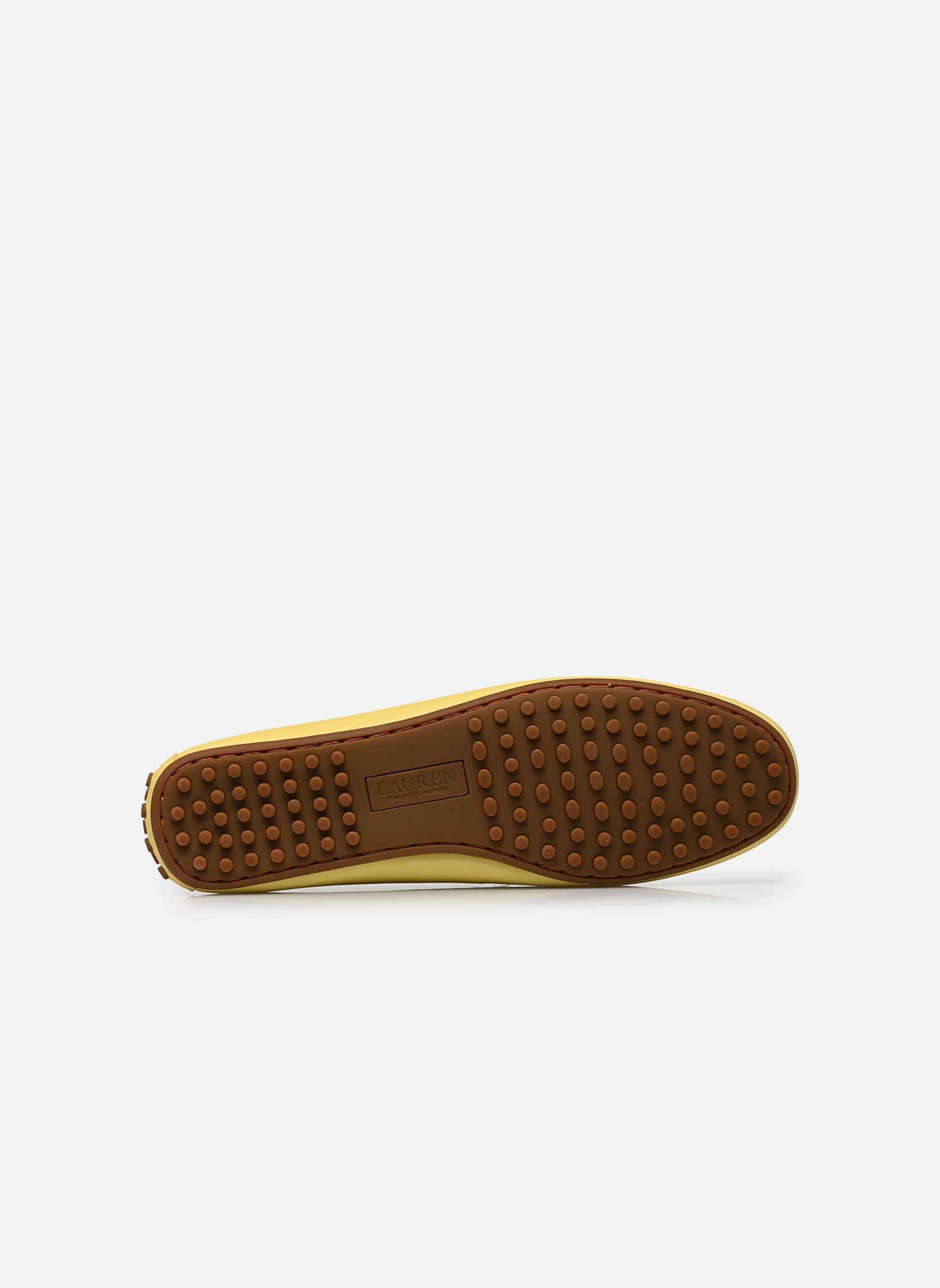 Mocassins BARNSBURY-FLATS-DRIVER femme jaune Lauren Ralph Lauren Mocassins BARNSBURY-FLATS-DRIVER femme jaune LEMON SORBET