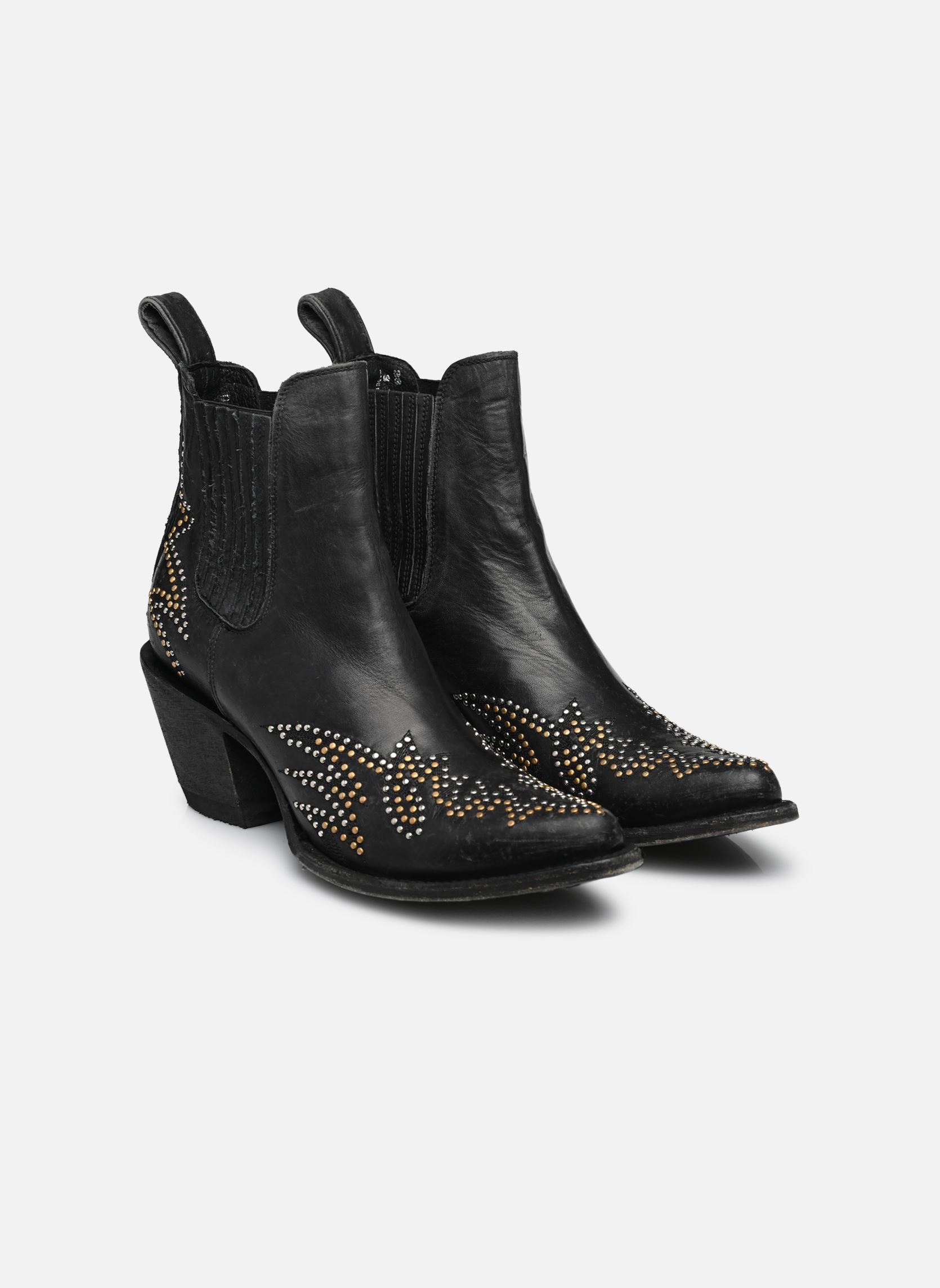 Cowboy-Stiefeletten Luxor damen schwarz Mexicana Cowboy-Stiefeletten Luxor damen schwarz BLACK DESTROYED