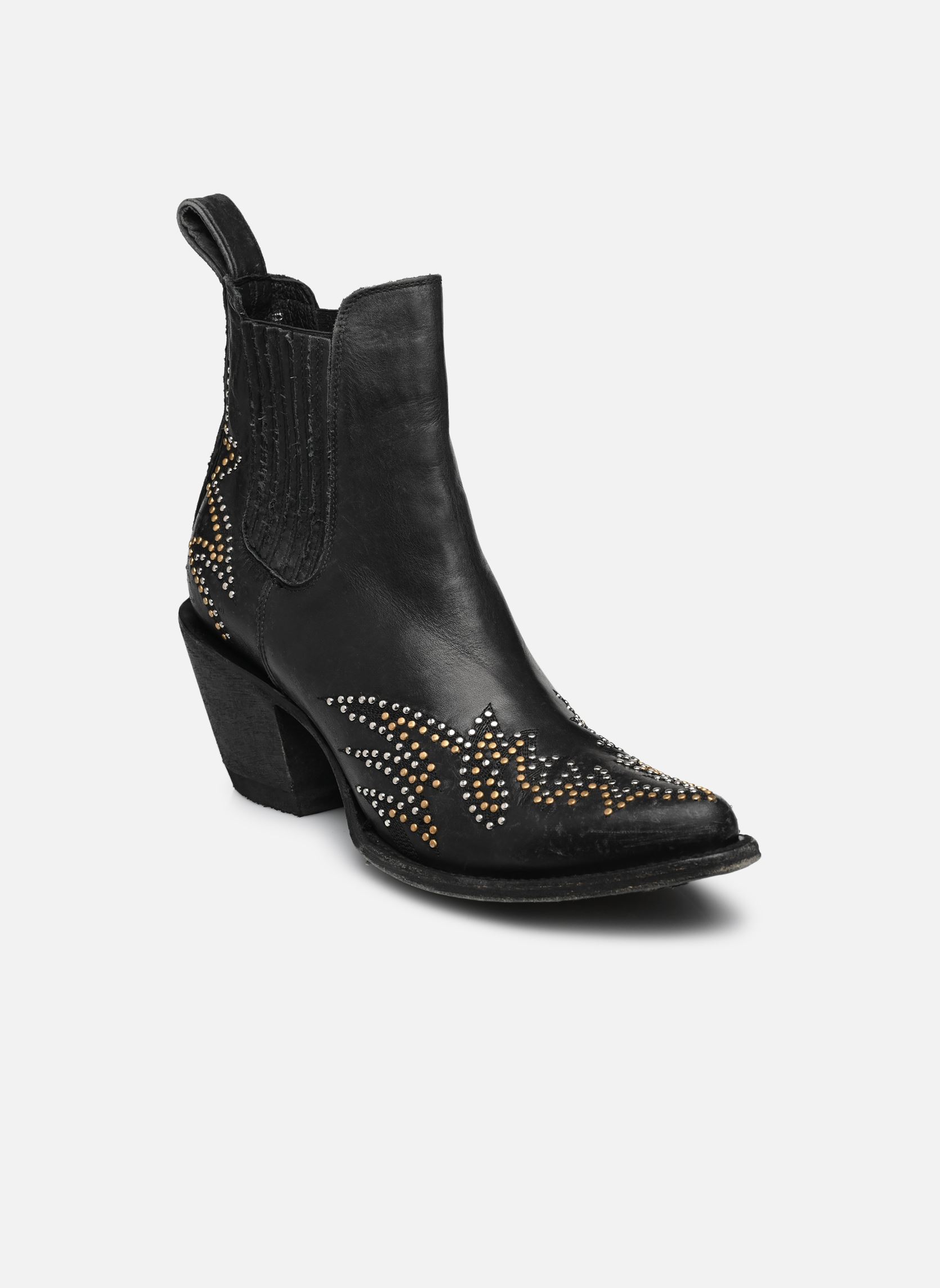 Cowboy-Stiefeletten Luxor damen schwarz Mexicana Cowboy-Stiefeletten Luxor damen schwarz BLACK DESTROYED