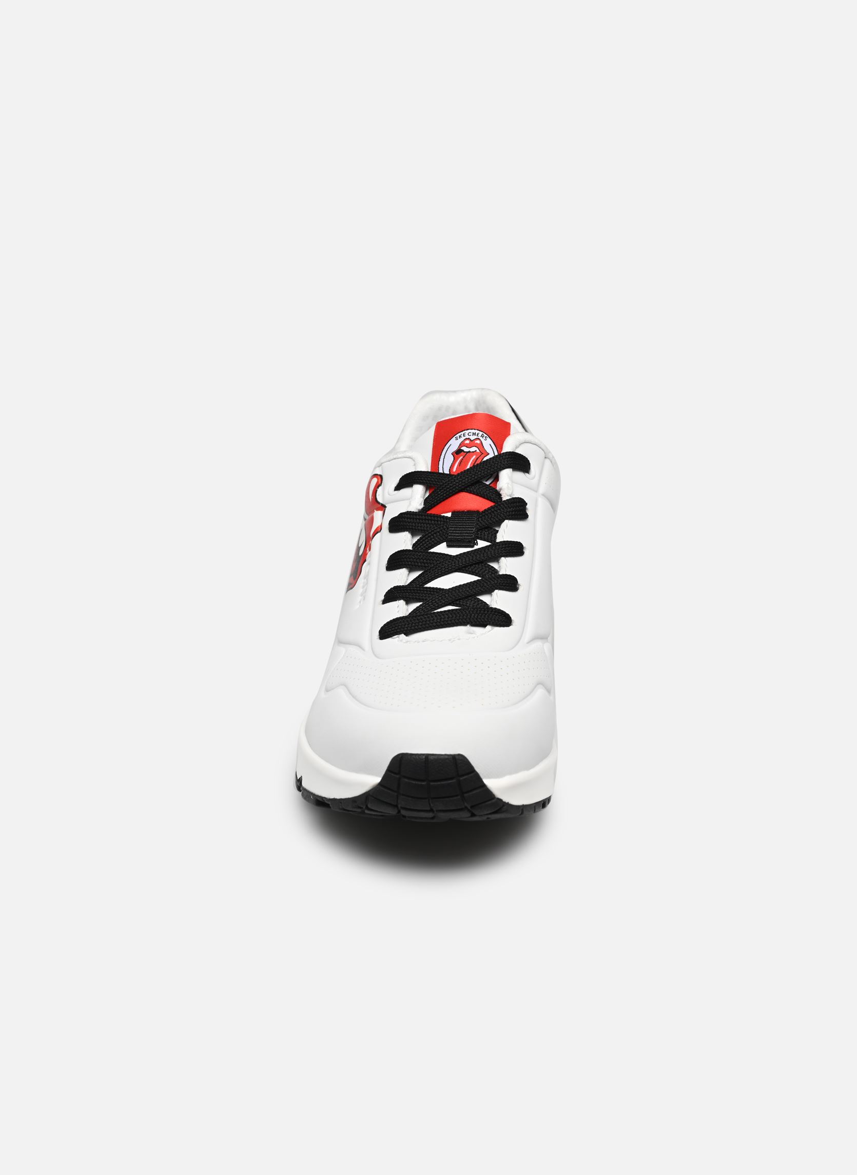 Baskets UNO - ROLLING STONES SINGLE femme blanc Skechers Baskets UNO - ROLLING STONES SINGLE femme blanc WBK