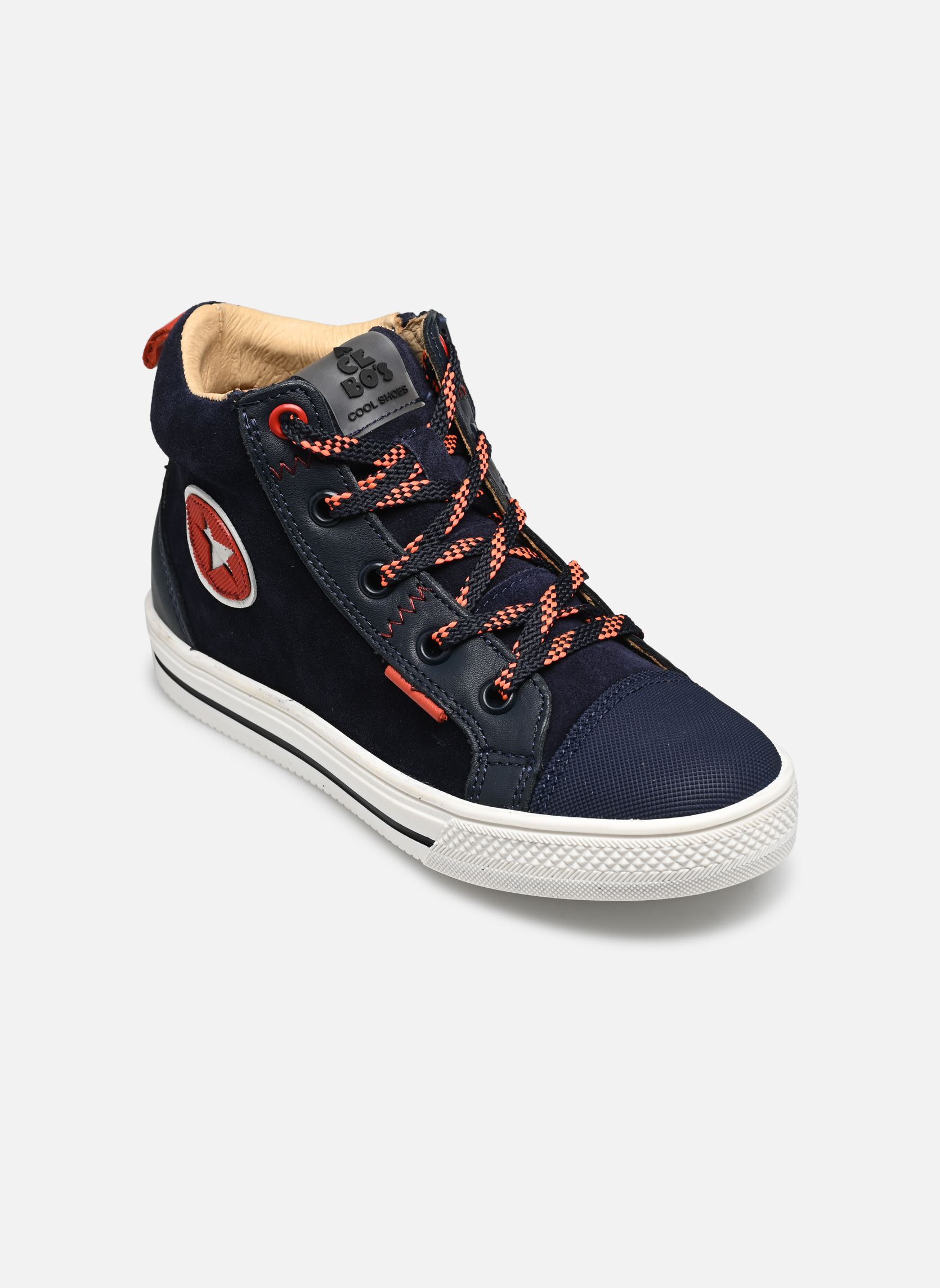 Hoge sneakers 5633 jongens blauw Acebo's Hoge sneakers 5633 jongens blauw MARINO
