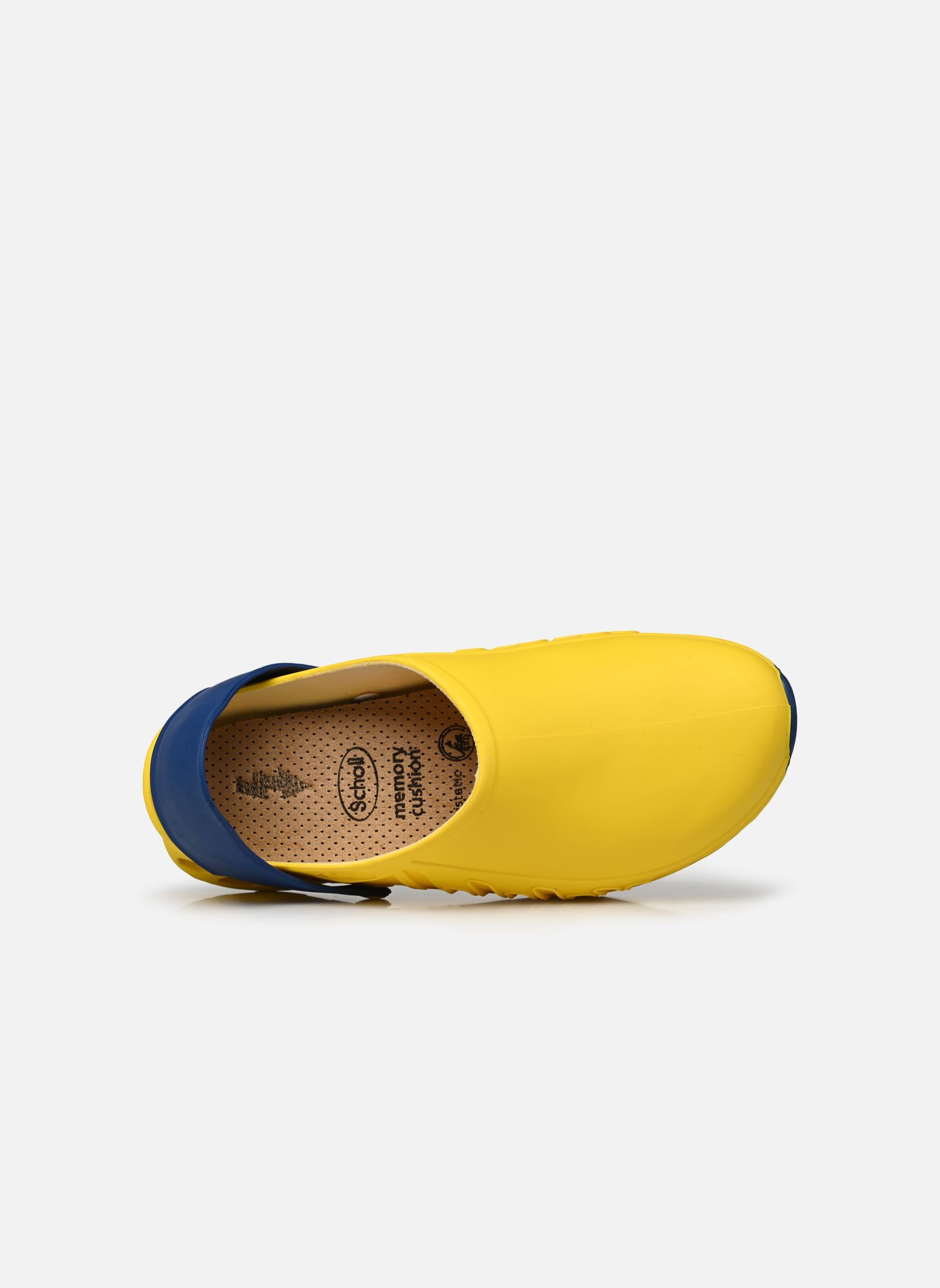 Pantoletten und Clogs EVOFLEX damen gelb Scholl Pantoletten und Clogs EVOFLEX damen gelb YELLOW/NAVY BLUE