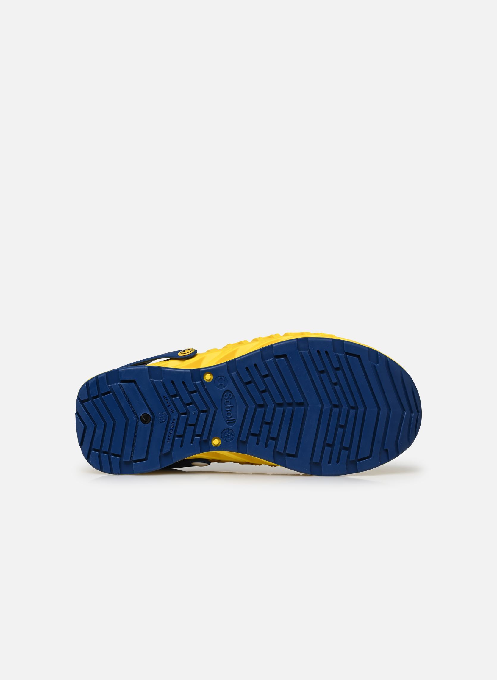 Pantoletten und Clogs EVOFLEX damen gelb Scholl Pantoletten und Clogs EVOFLEX damen gelb YELLOW/NAVY BLUE