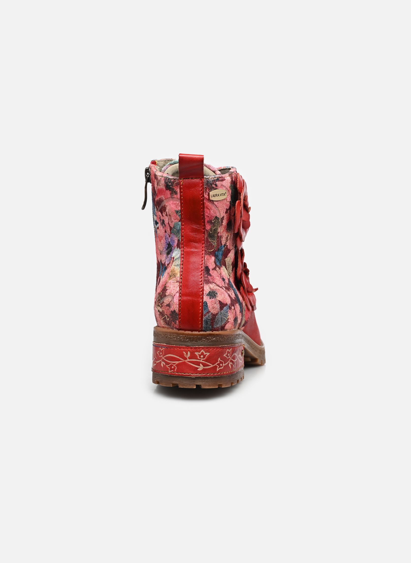 Bottines à lacets COCRAILO 47 femme rouge Laura Vita Bottines à lacets COCRAILO 47 femme rouge CERISE