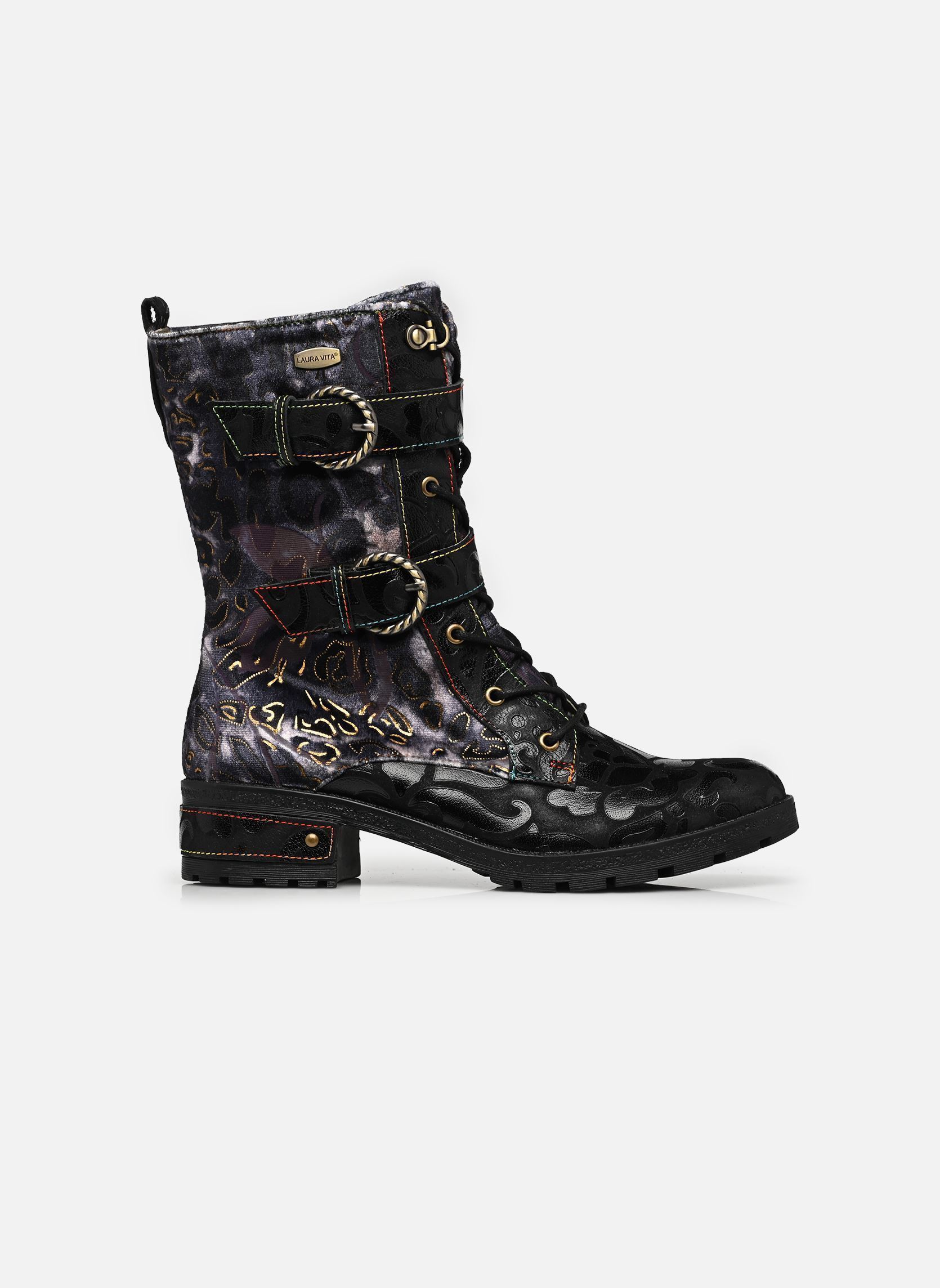 Bottines à lacets COCRAILO 71 femme noir Laura Vita Bottines à lacets COCRAILO 71 femme noir NOIR