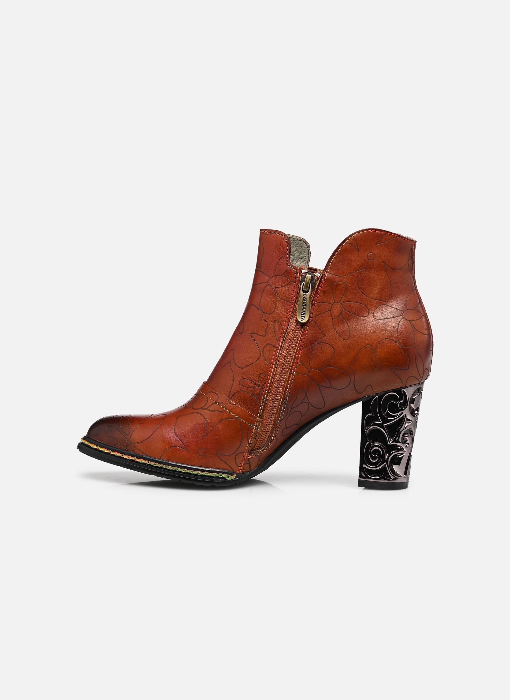 Niedrige Ankle Boots LEDAO 723 damen braun Laura Vita Niedrige Ankle Boots LEDAO 723 damen braun CAMEL