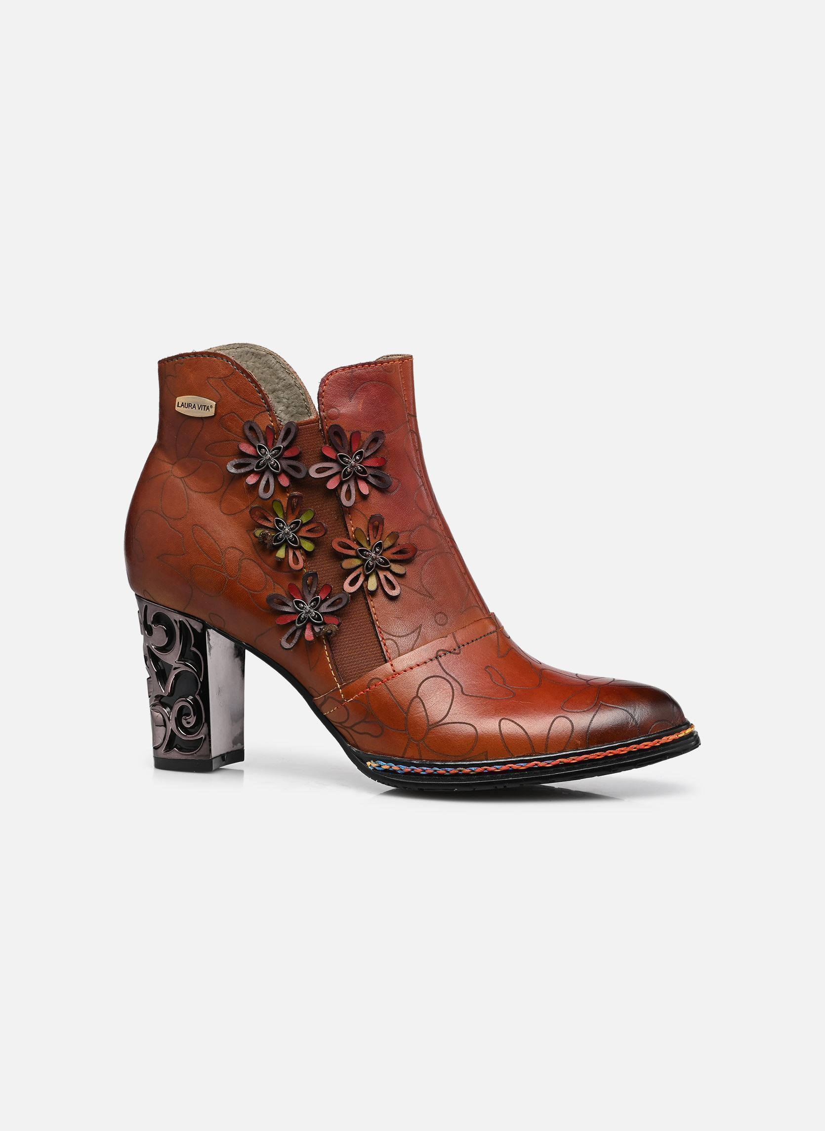 Niedrige Ankle Boots LEDAO 723 damen braun Laura Vita Niedrige Ankle Boots LEDAO 723 damen braun CAMEL