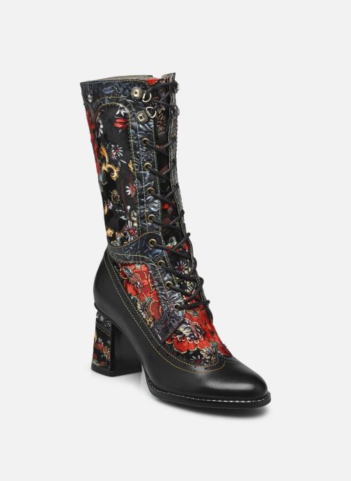 Bottines Femme LAURA VITA Oanelo 09 - Talon Stiletto 8 Cm, Motif Léopard Et Finition Métallique