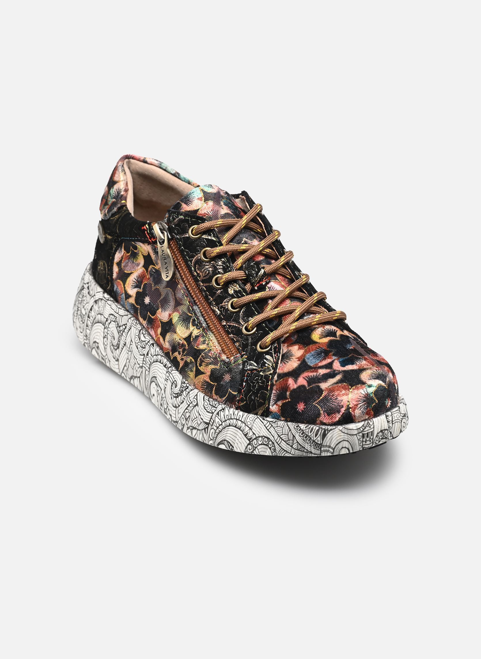 Sneakers Nikito 04 dames meerkleurig Laura Vita Sneakers Nikito 04 dames meerkleurig Choco