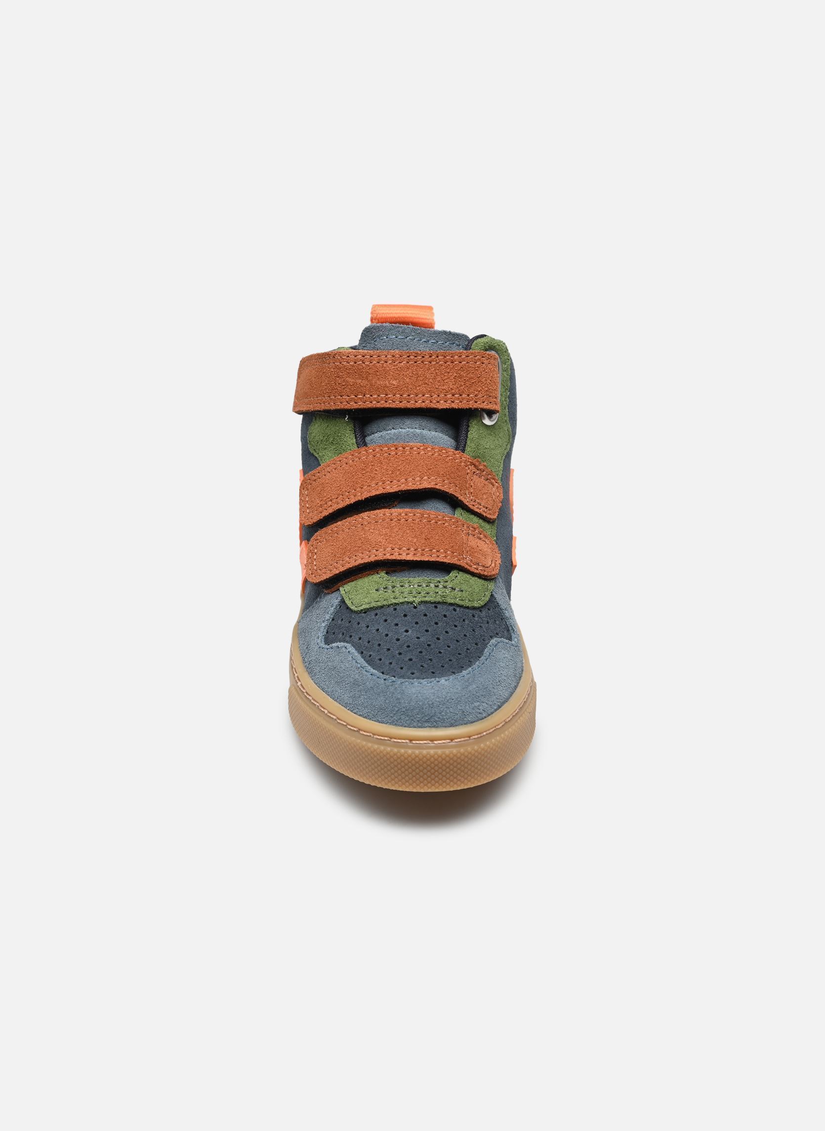 Baskets Small V-10 Mid Suede garçon bleu Veja Baskets Small V-10 Mid Suede garçon bleu NAUTICO_FURY_NATURAL
