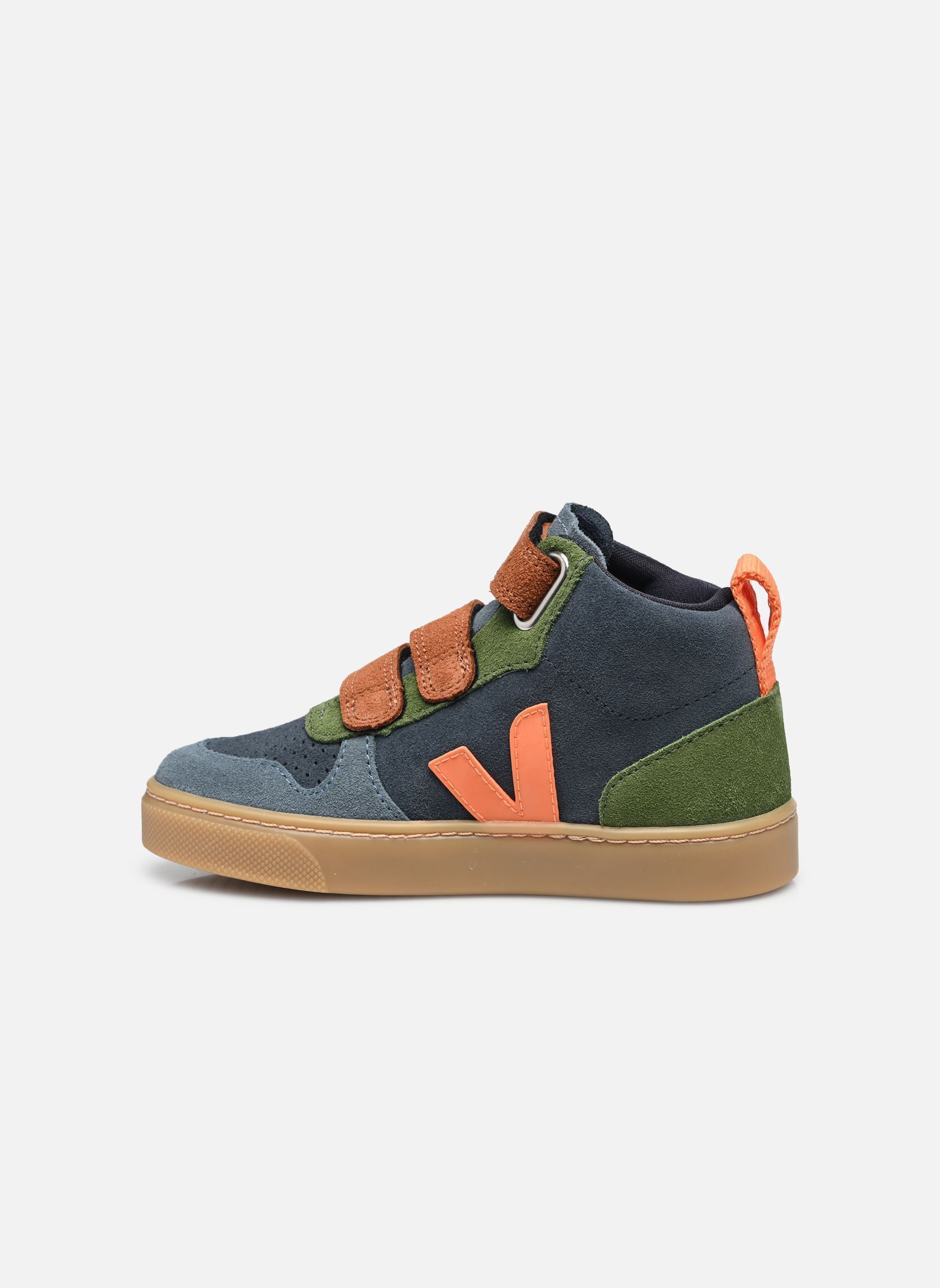 Baskets Small V-10 Mid Suede garçon bleu Veja Baskets Small V-10 Mid Suede garçon bleu NAUTICO_FURY_NATURAL