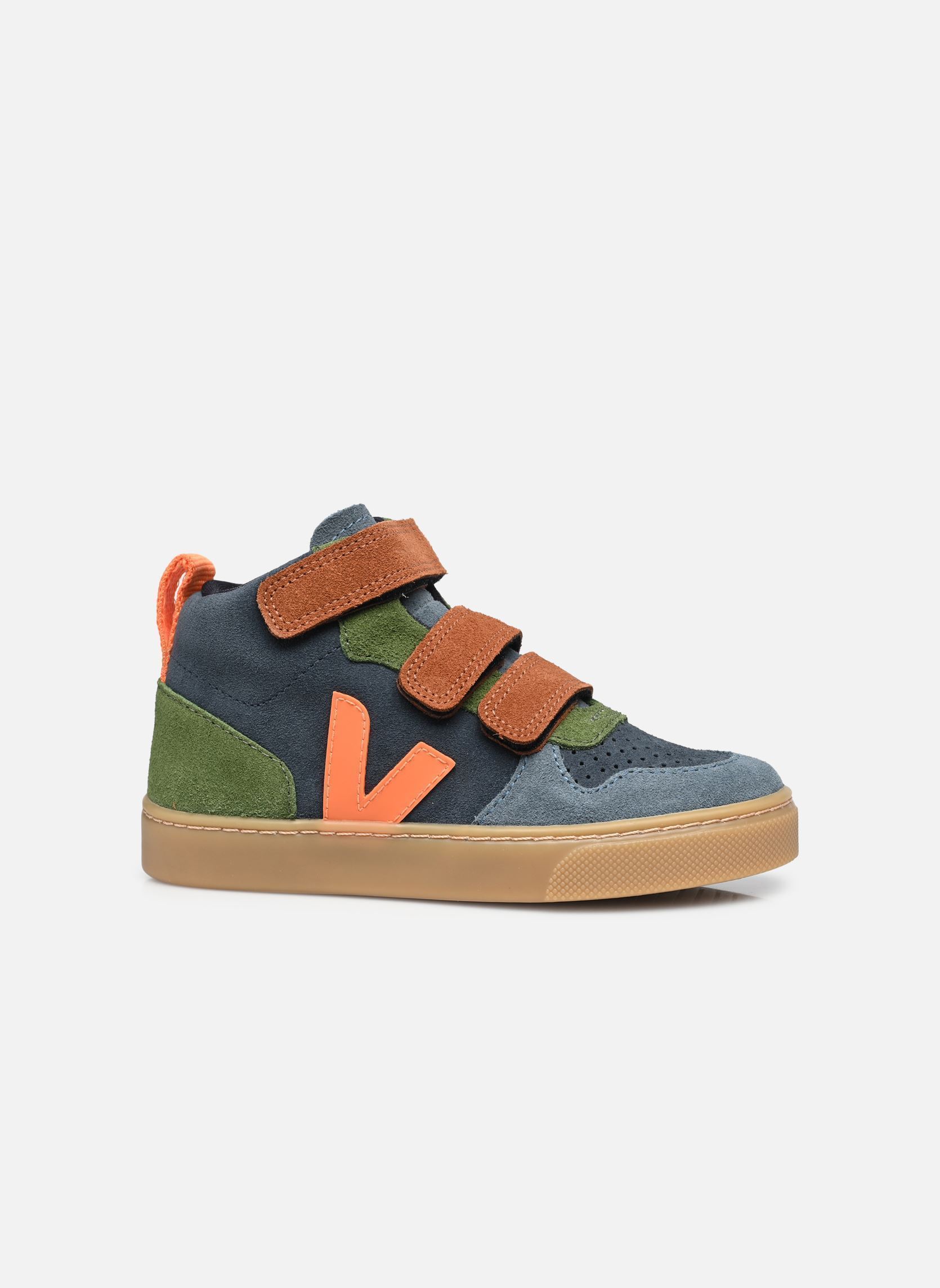 Baskets Small V-10 Mid Suede garçon bleu Veja Baskets Small V-10 Mid Suede garçon bleu NAUTICO_FURY_NATURAL