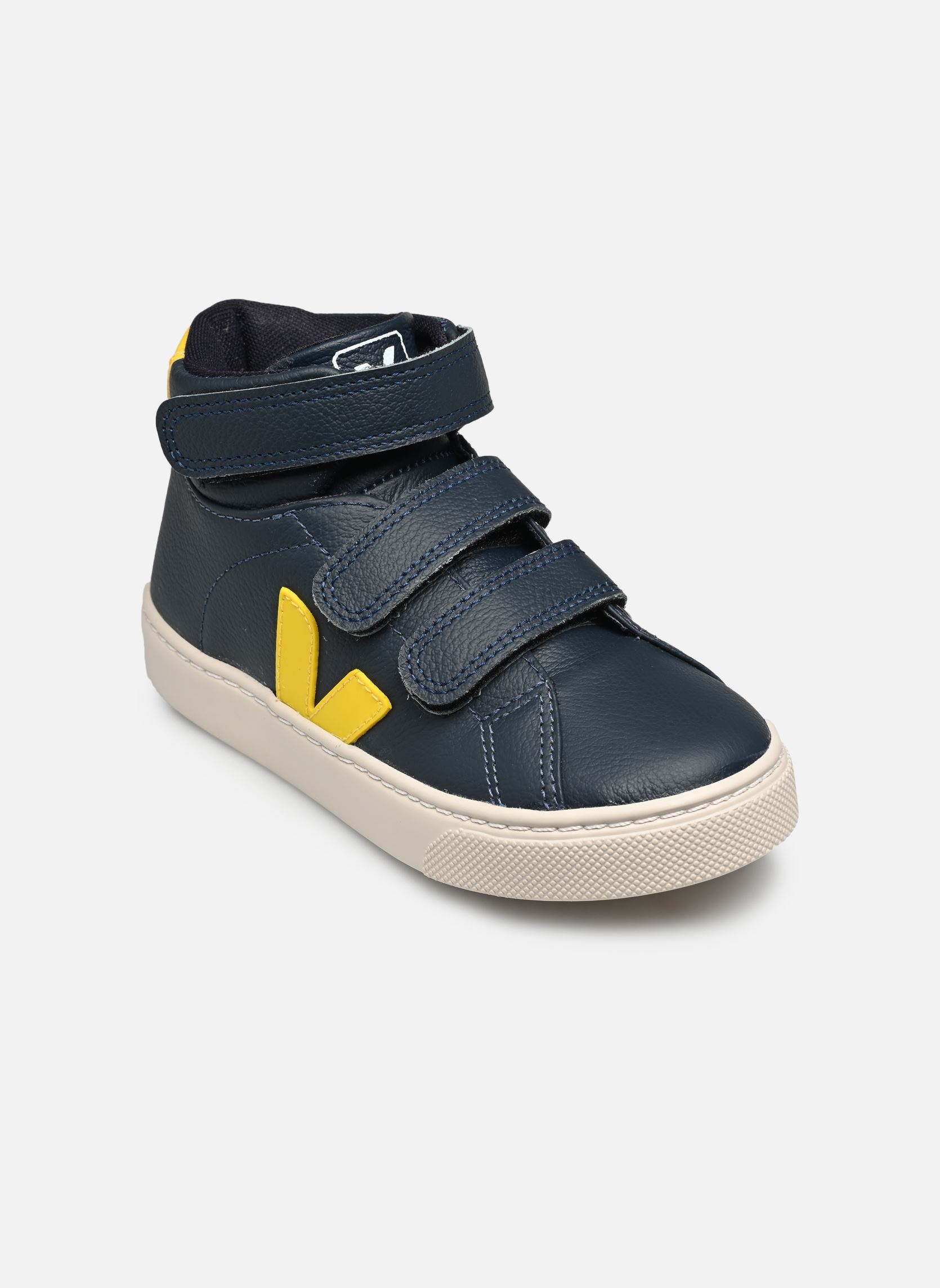 Baskets Small Esplar Mid Chromefree Leather bleu Veja Baskets Small Esplar Mid Chromefree Leather bleu Nautico_Tonic