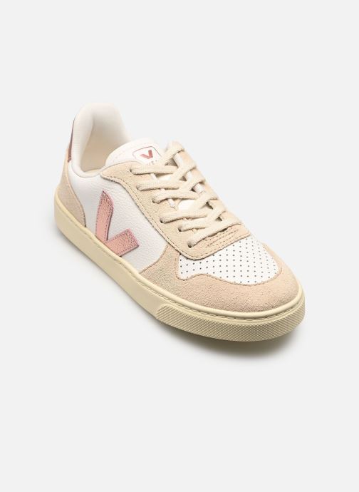 Veja Niedrige Sneaker Small V-10 Laces Chromefree Leather mädchen beige