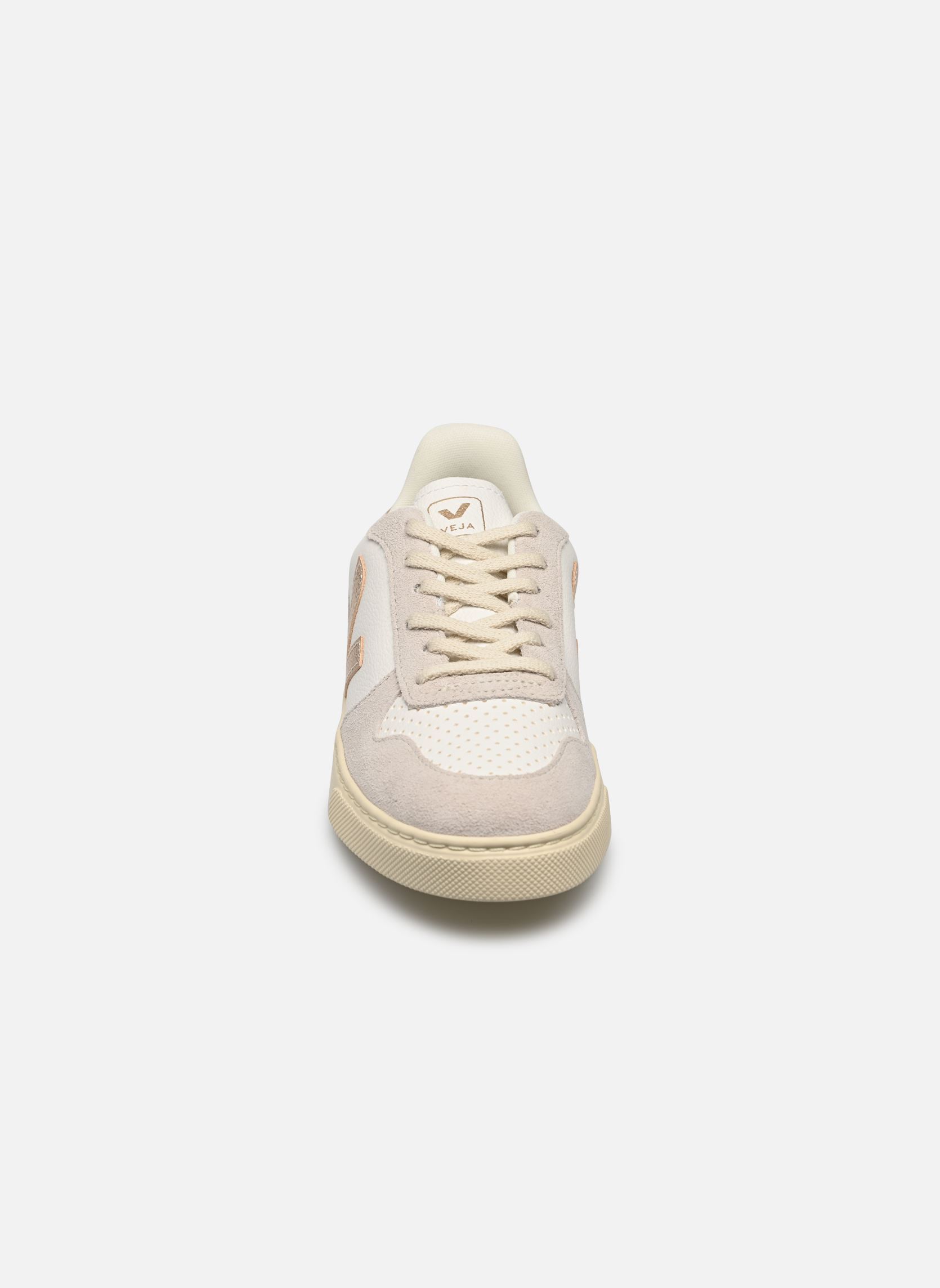 Sneakers Small V-10 Laces Chromefree Leather meisjes wit Veja Sneakers Small V-10 Laces Chromefree Leather meisjes wit EXTRA-WHITE_PLATINE_NATURAL