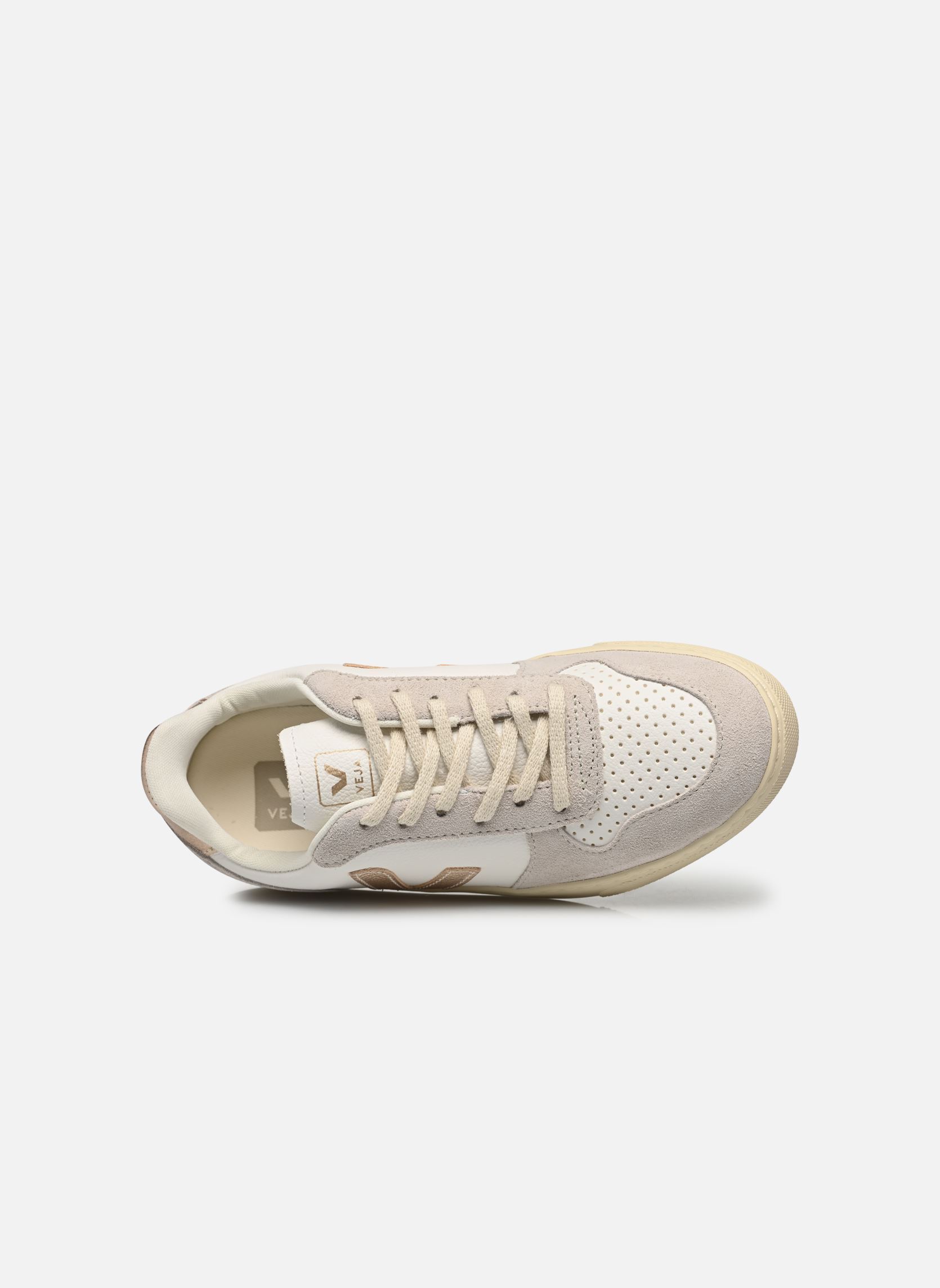 Sneakers Small V-10 Laces Chromefree Leather meisjes wit Veja Sneakers Small V-10 Laces Chromefree Leather meisjes wit EXTRA-WHITE_PLATINE_NATURAL