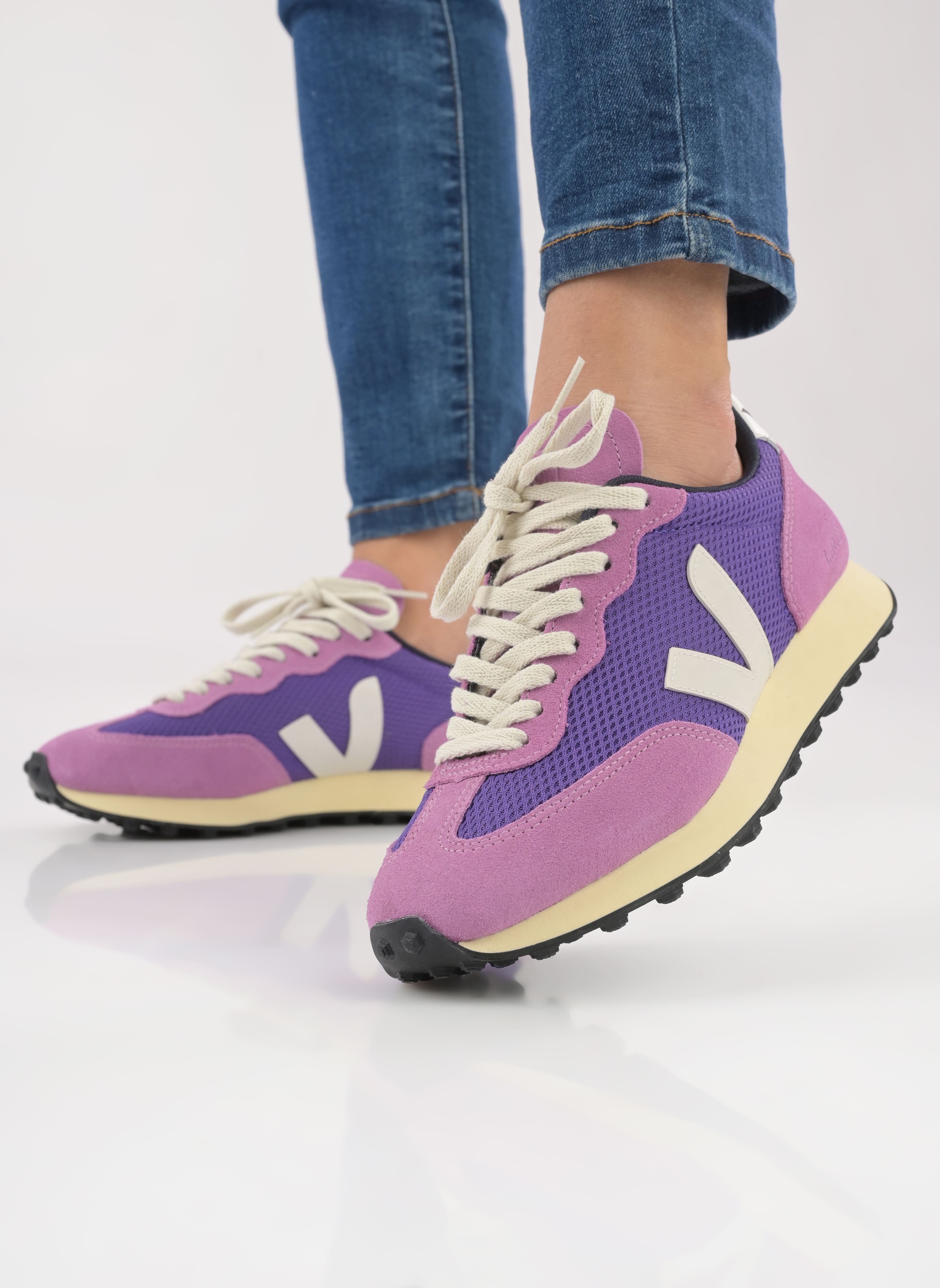 Sportliche Sneaker Rio Branco Alveomesh W damen violett Veja Sportliche Sneaker Rio Branco Alveomesh W damen violett Purple_White
