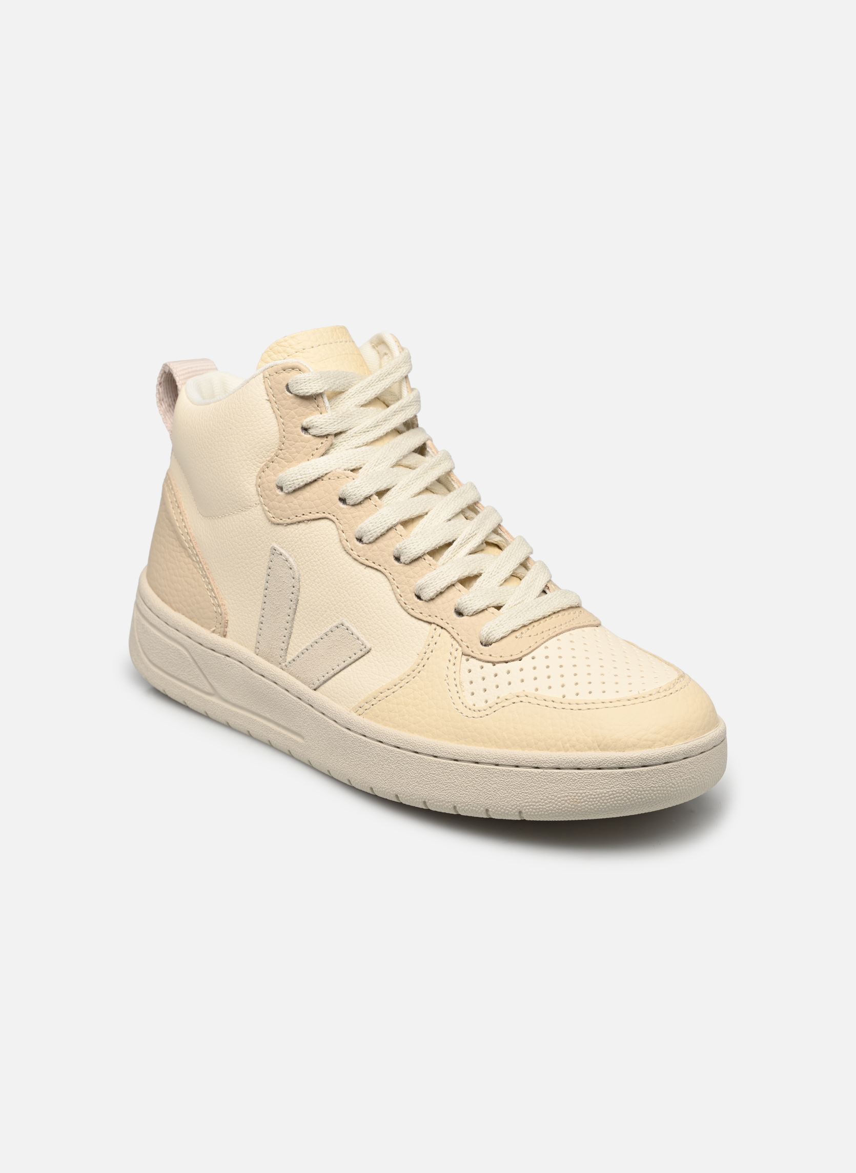 Sneakers alte V-15 Chromefree Leather W donna bianco Veja Sneakers alte V-15 Chromefree Leather W donna bianco Cashew_Pierre-Multico