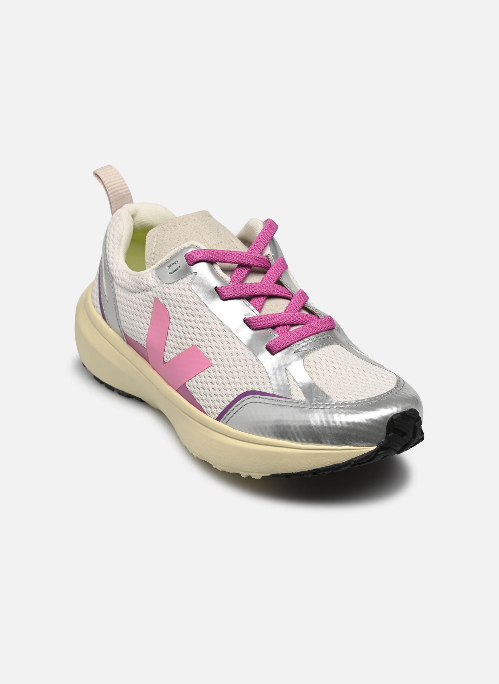 Niedrige Sneaker Small Canary Light Alveomesh - Lacets él mädchen weiß Veja Niedrige Sneaker Small Canary Light Alveomesh - Lacets él mädchen weiß GRAVEL_MALIBU_SILVER