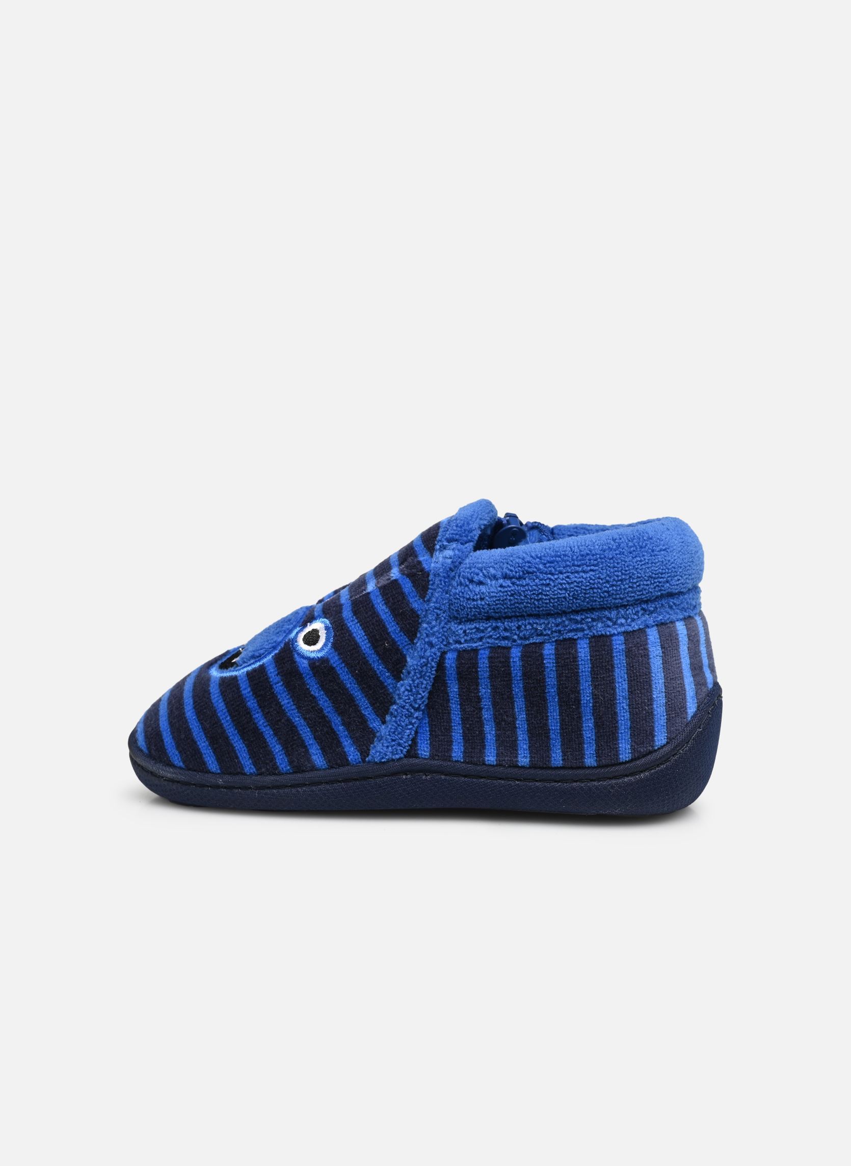 Hausschuhe 99733 jungen blau Isotoner Hausschuhe 99733 jungen blau RAYURES