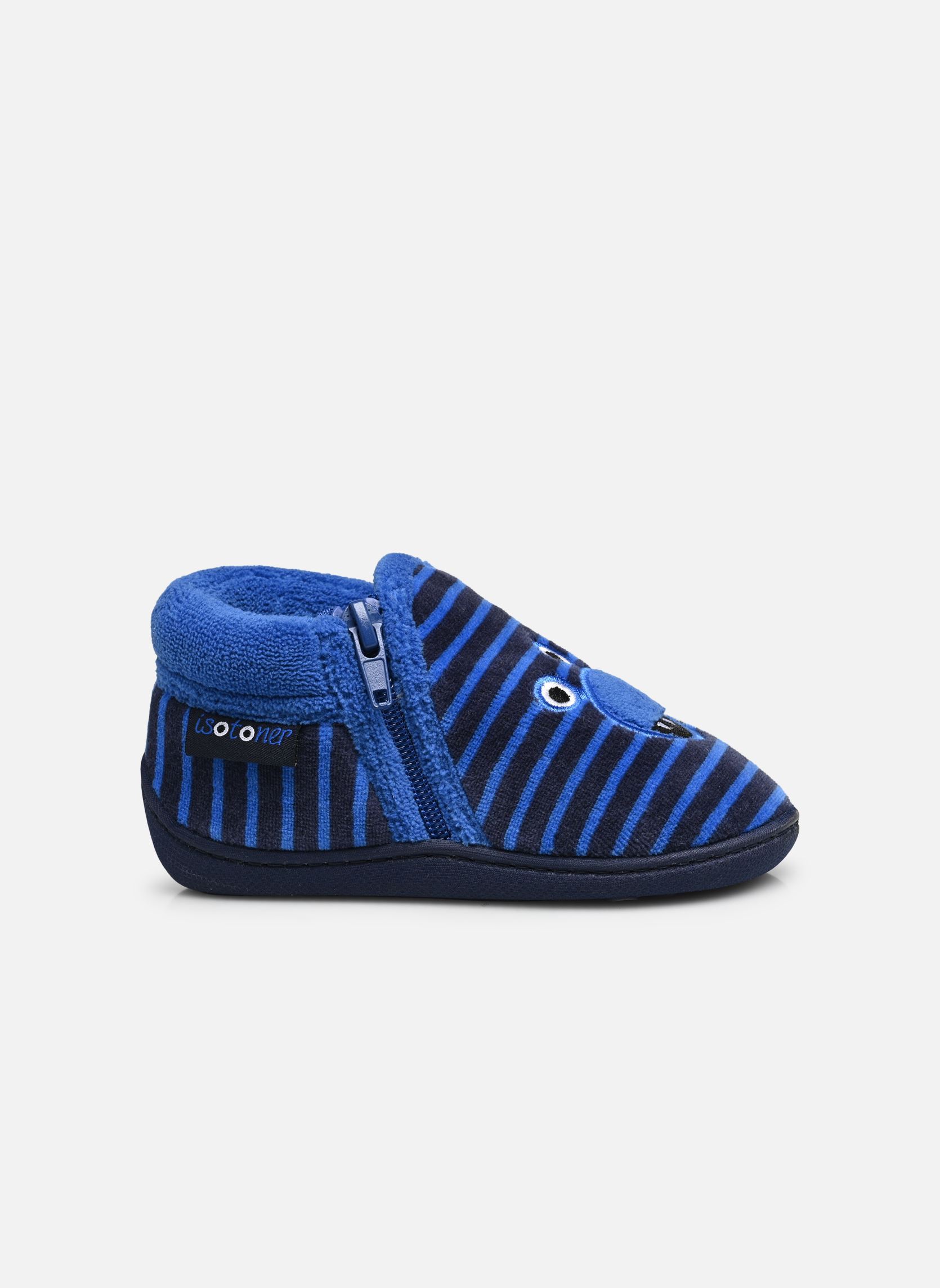 Hausschuhe 99733 jungen blau Isotoner Hausschuhe 99733 jungen blau RAYURES